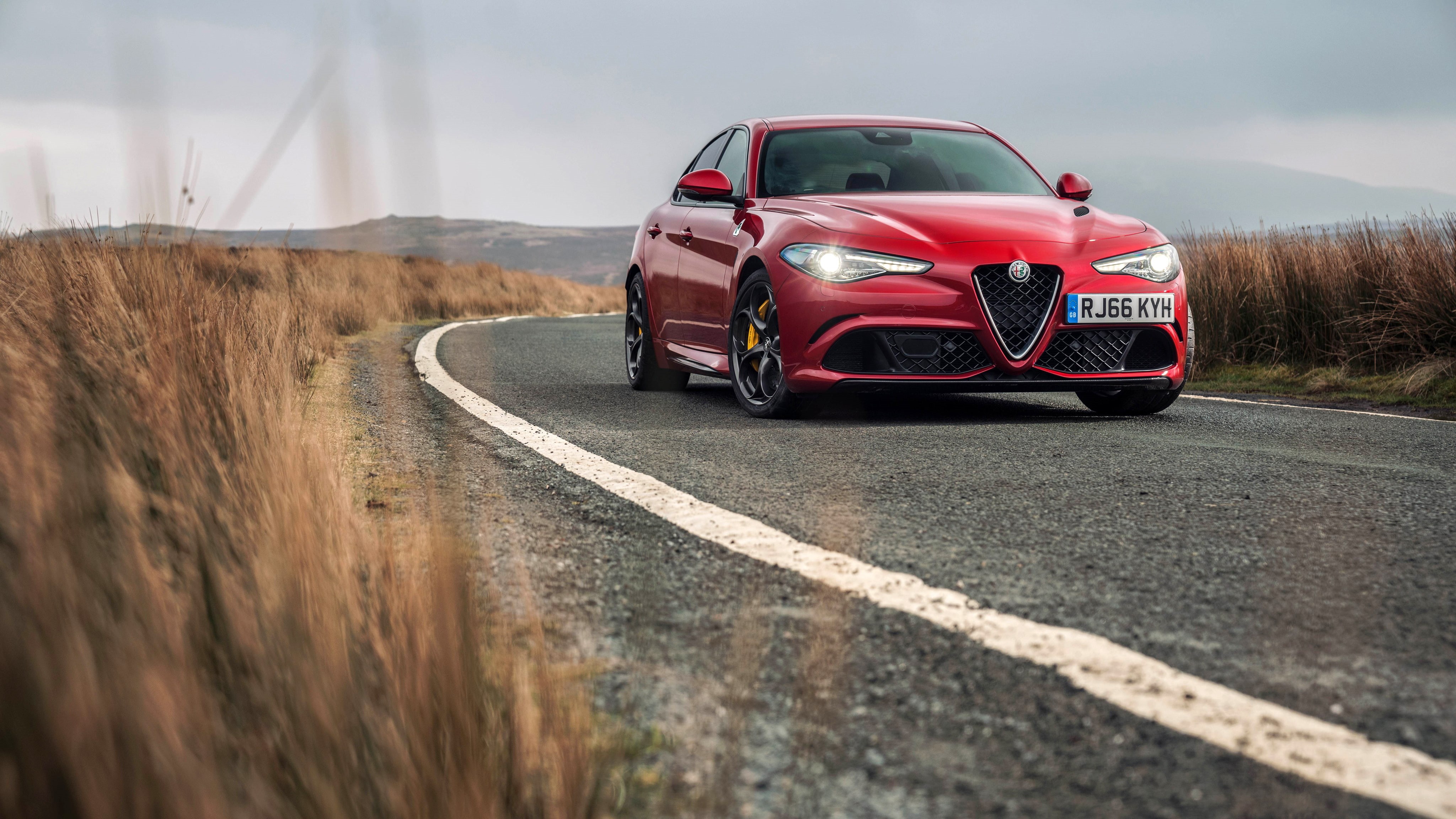 2017, 4K, Alfa Romeo Giulia Quadrifoglio, HD Wallpaper
