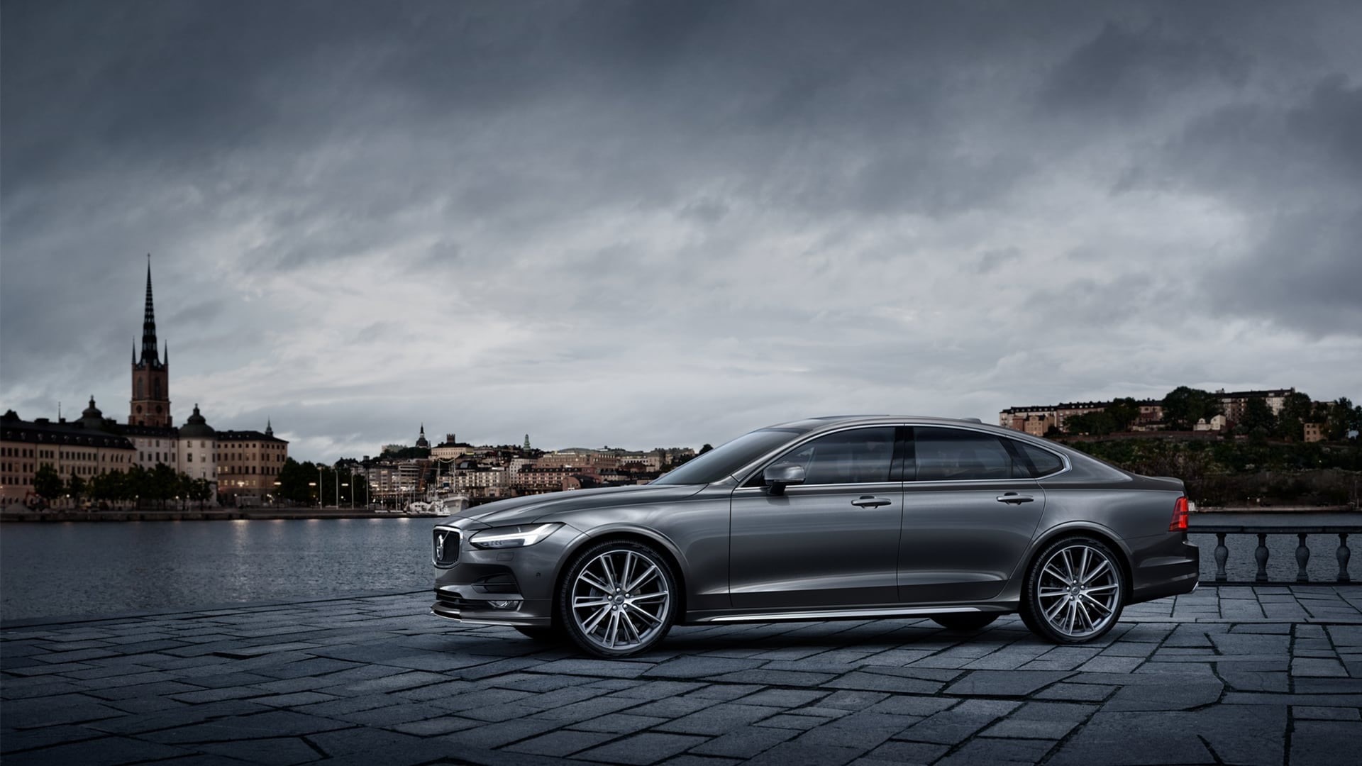 1080P, Vehicle, Volvo S90, Volvo, Luxury Car, Silver Car, Car, HD Wallpaper