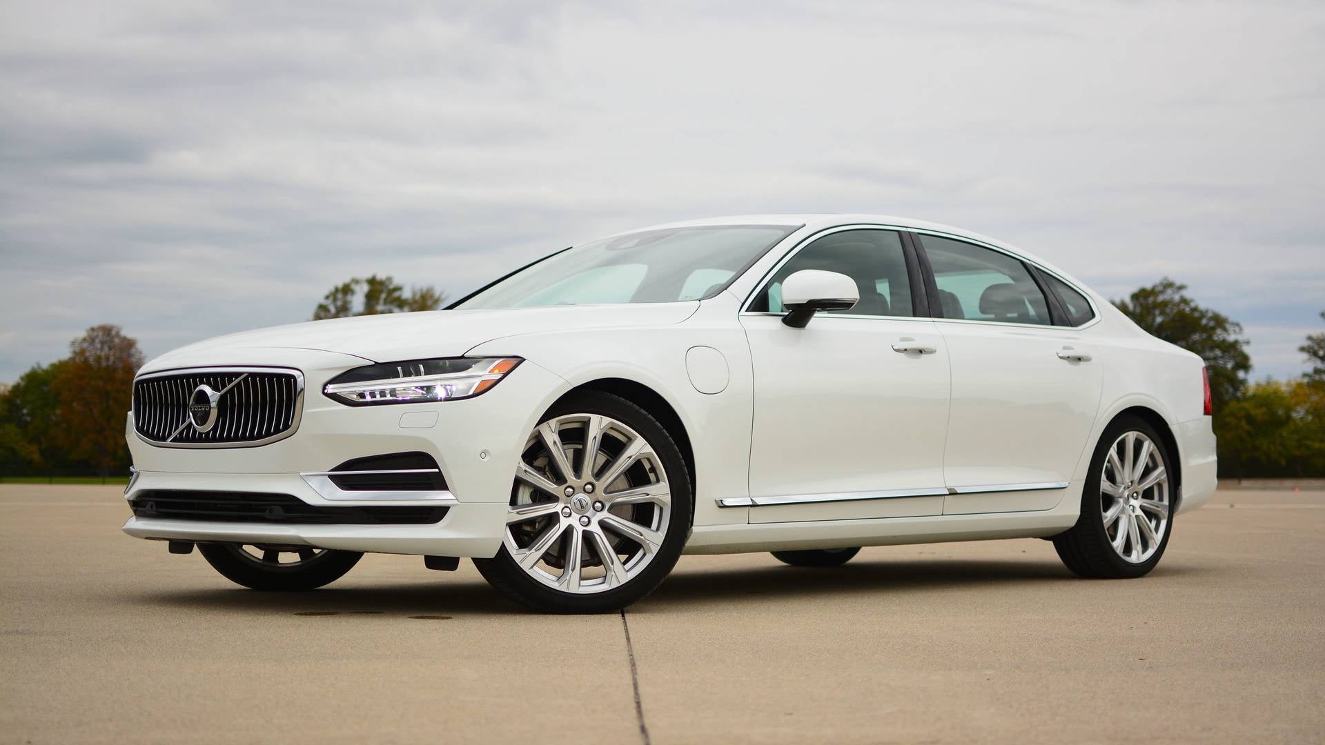 White Car, Car, Luxury Car, 1080P, Vehicle, Volvo, Volvo S90, HD Wallpaper