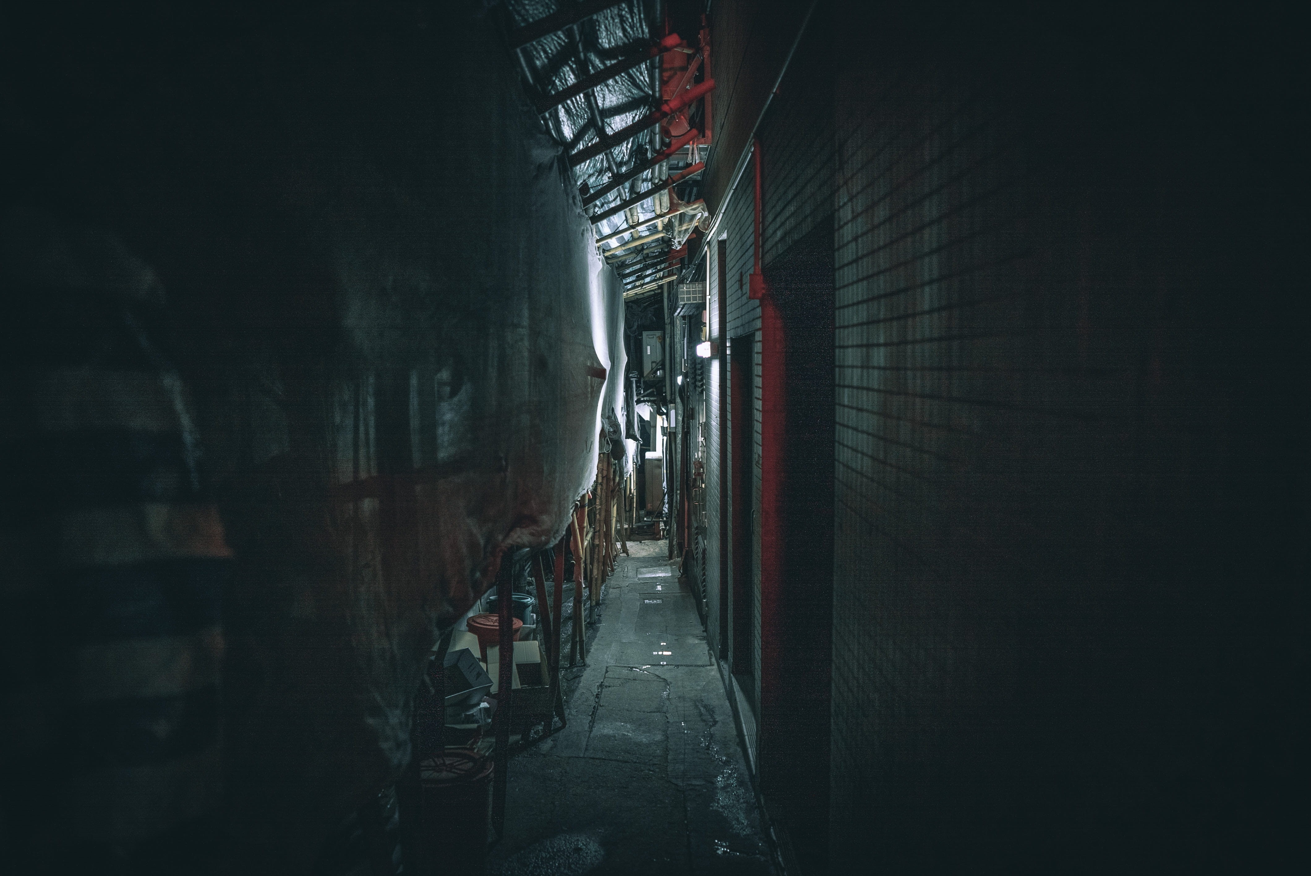 outdoors, architecture, night, art, passageway, nightlife, hallway, day, wall, street photography, direction, incidental people, building, construction, HD Wallpaper