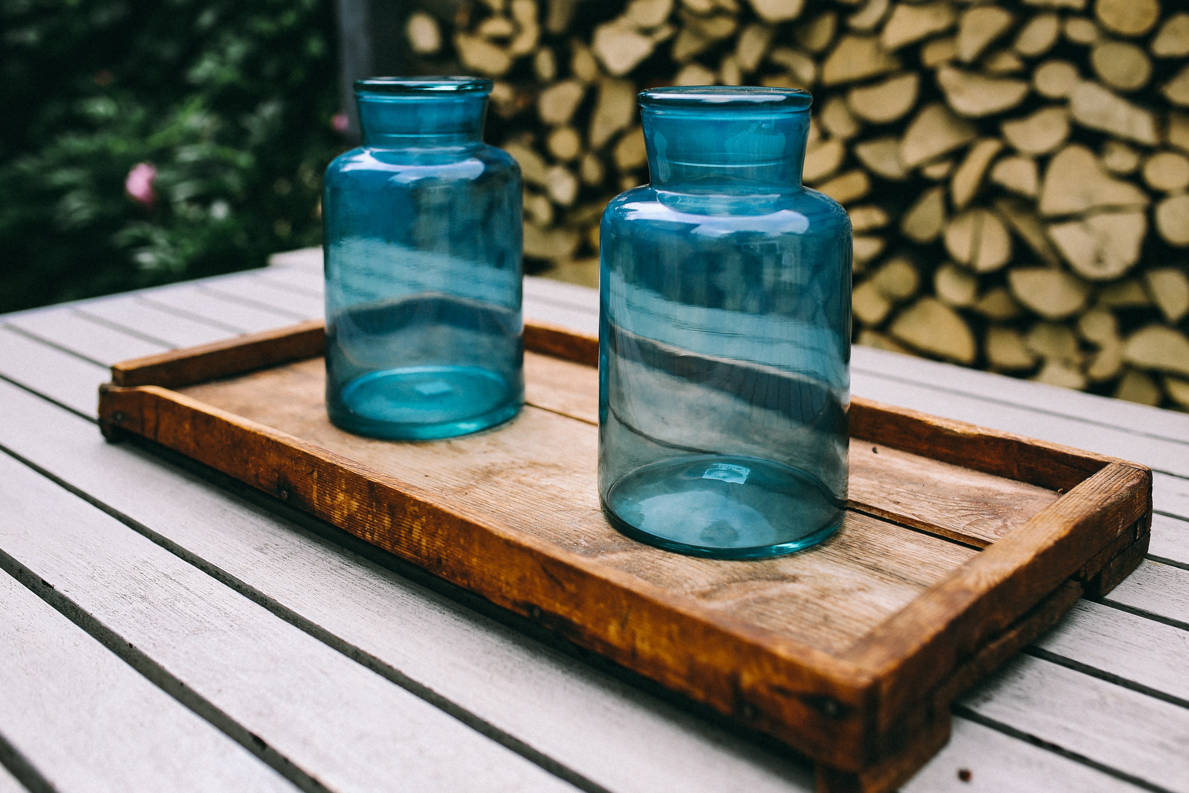 Scandinavian, plank, green color, water, home, decor, transparent, bottle, hk living, indoors, glass, food and drink, table, scandi, group of objects, decorations, HD Wallpaper