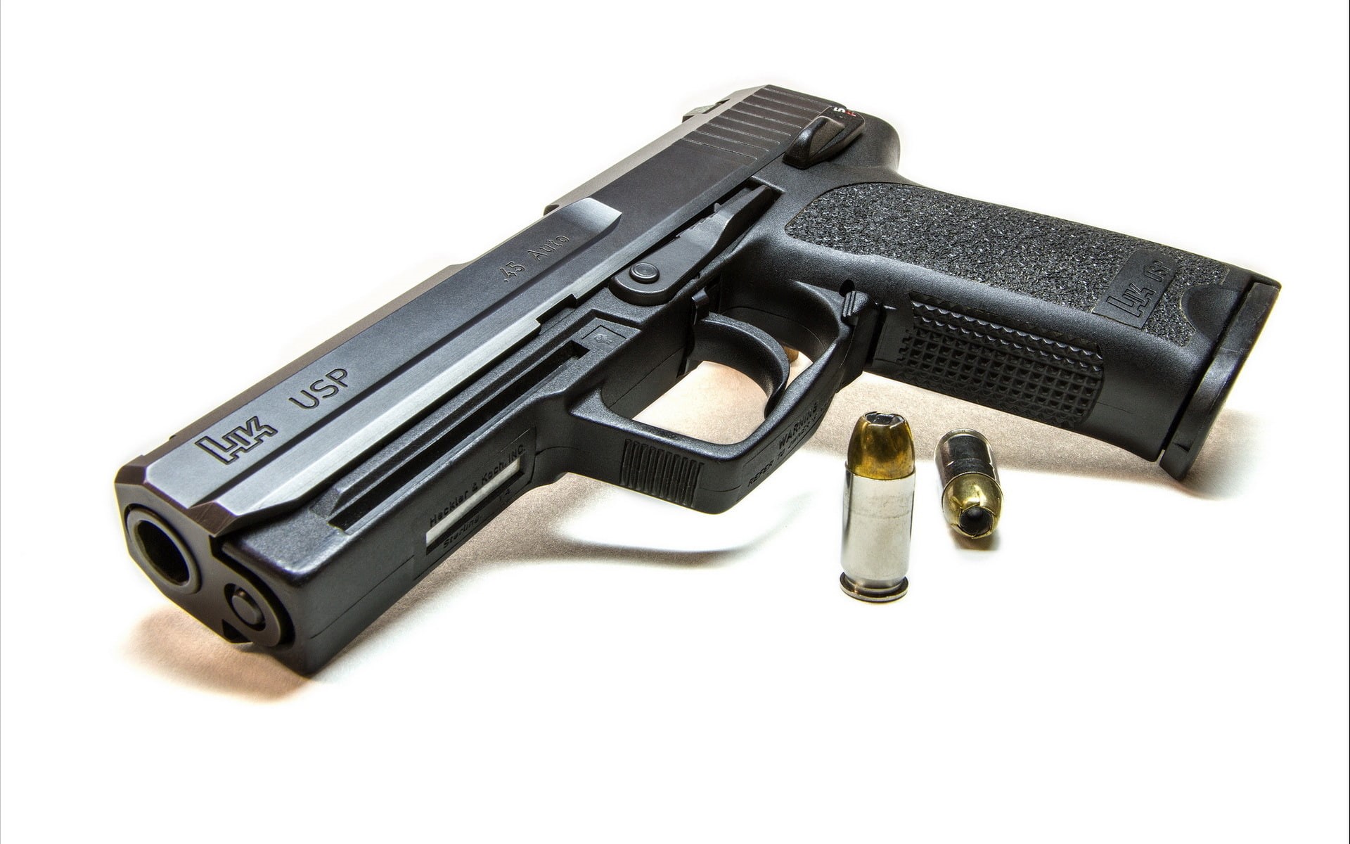 gun, 1080P, weapons, HK USP 45 Auto, HD Wallpaper