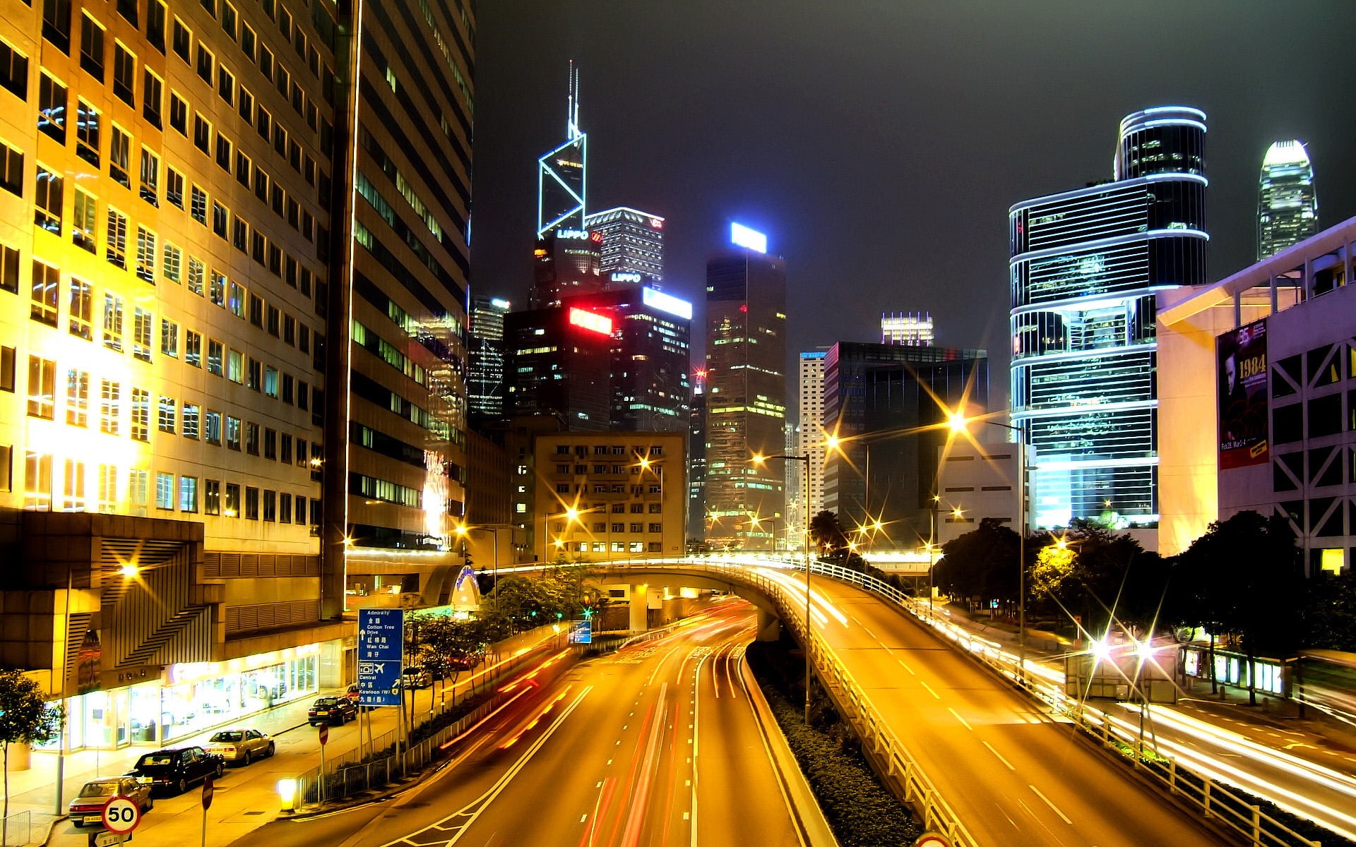 wanchai, night, cityscape, hongkong, photography, kong, skyline, longexposure, 1080P, hong, architecture, HD Wallpaper