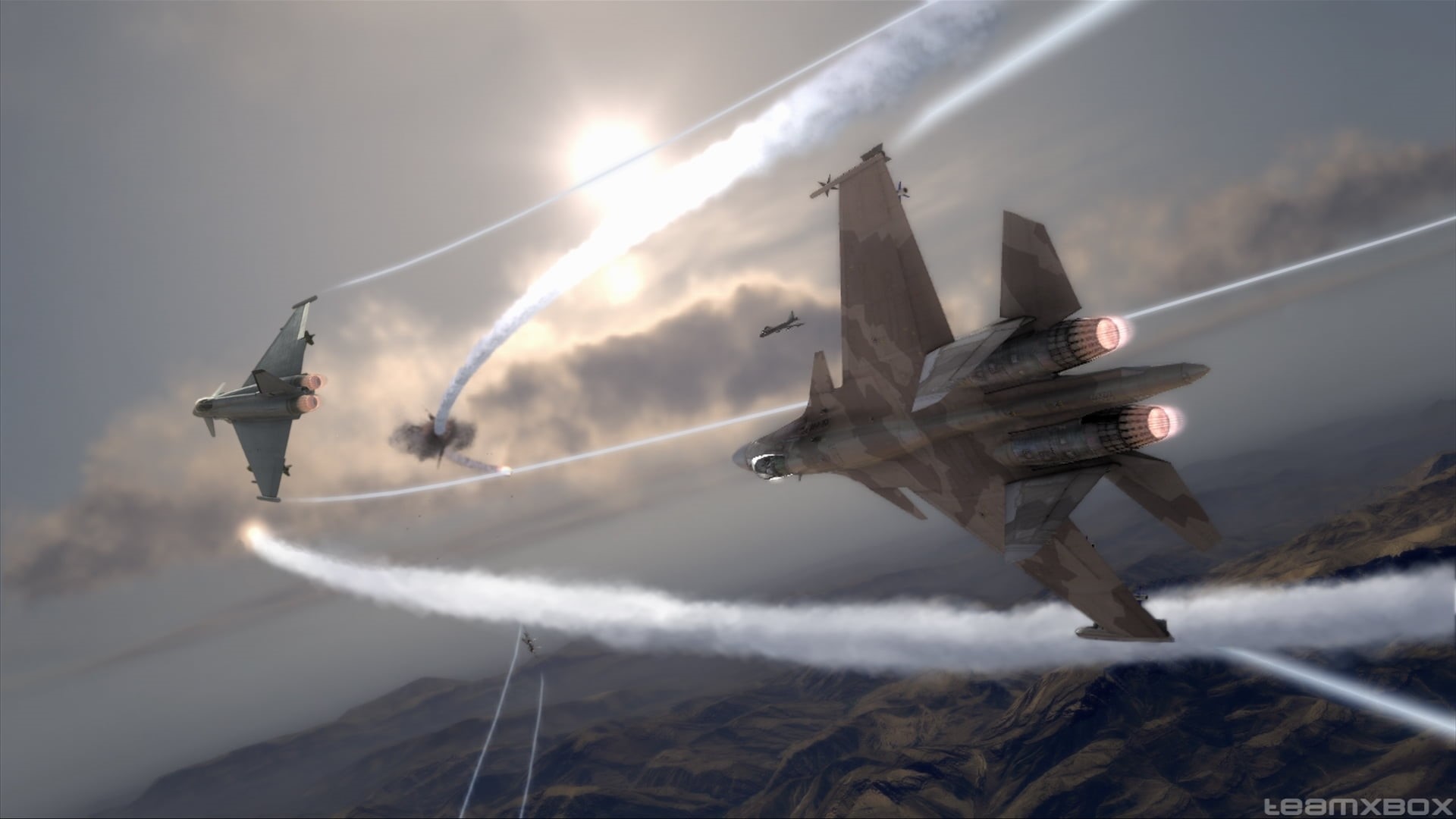 HAWX, gray, on the move, transportation, stunt, plane, mode of Transport, air, sky, smoke - Physical Structure, outdoors, speed, nature, Eurofighter Typhoon 2000, HD Wallpaper