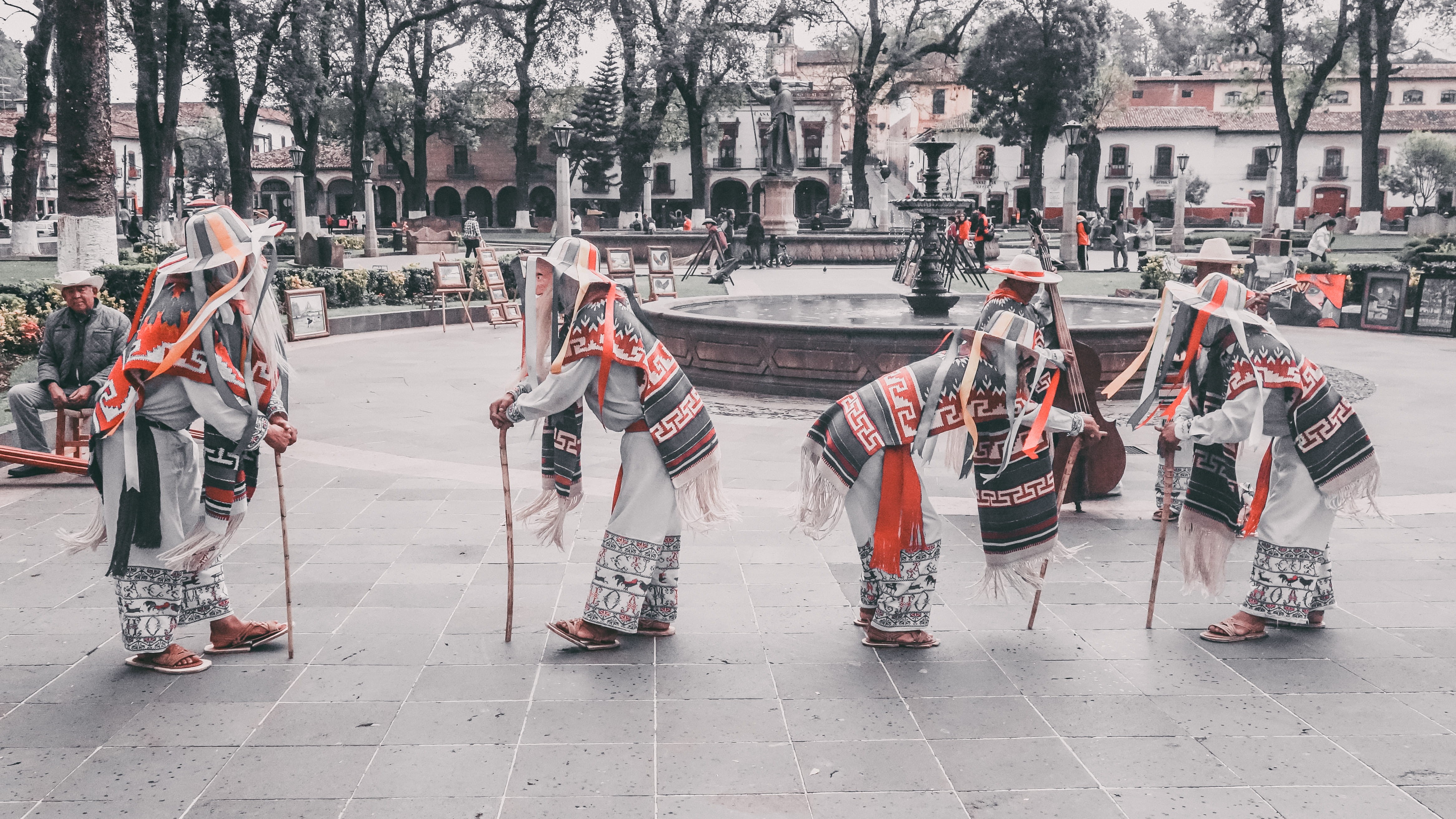 built structure, tradition, sony alpha, lifestyles, building exterior, winter, cold temperature, michoacan, people, latin america, land vehicle, mexican culture, HD Wallpaper