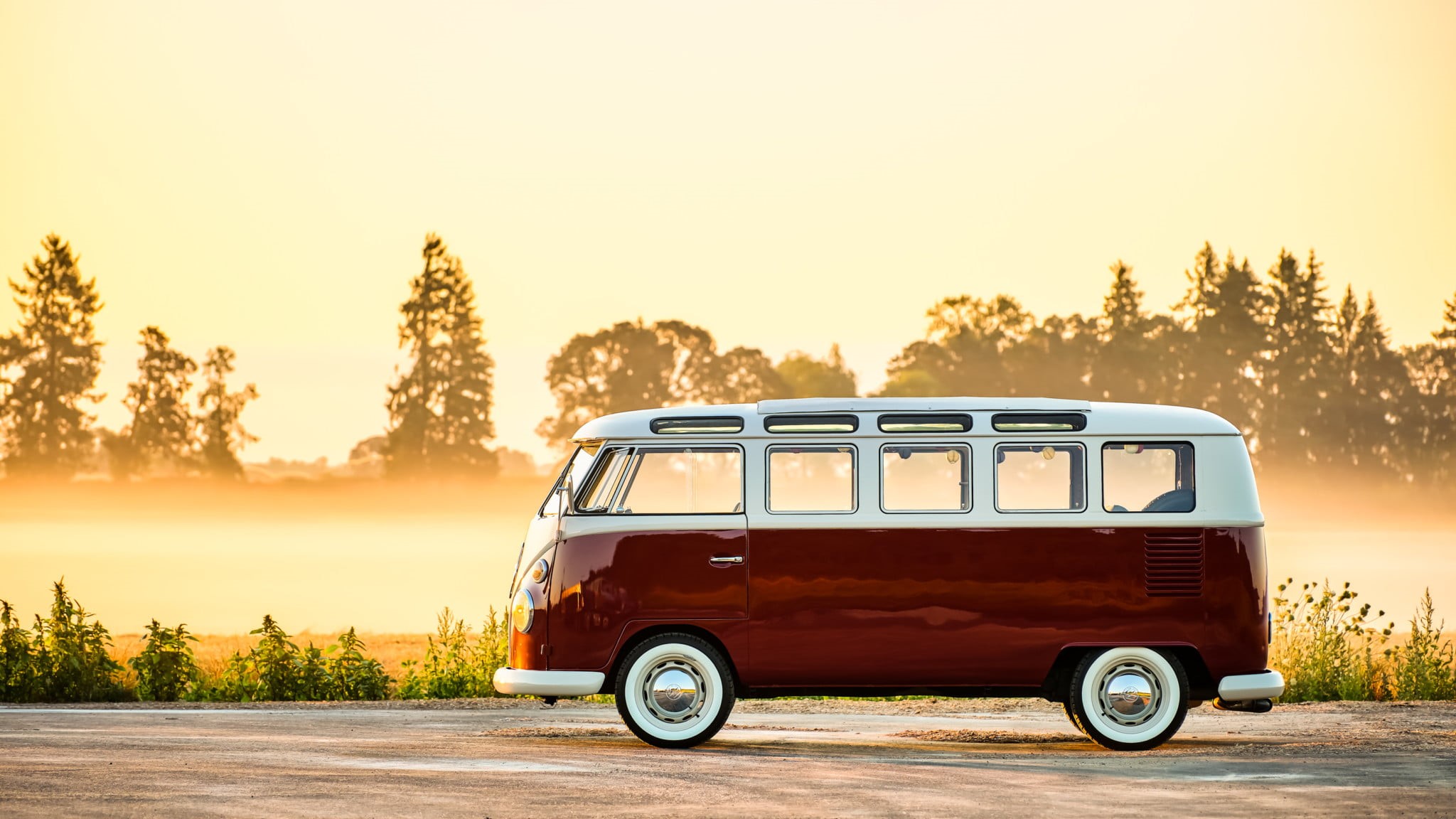 Old Car, Volkswagen Type 2 Bus, 1080P, Volkswagen, HD Wallpaper
