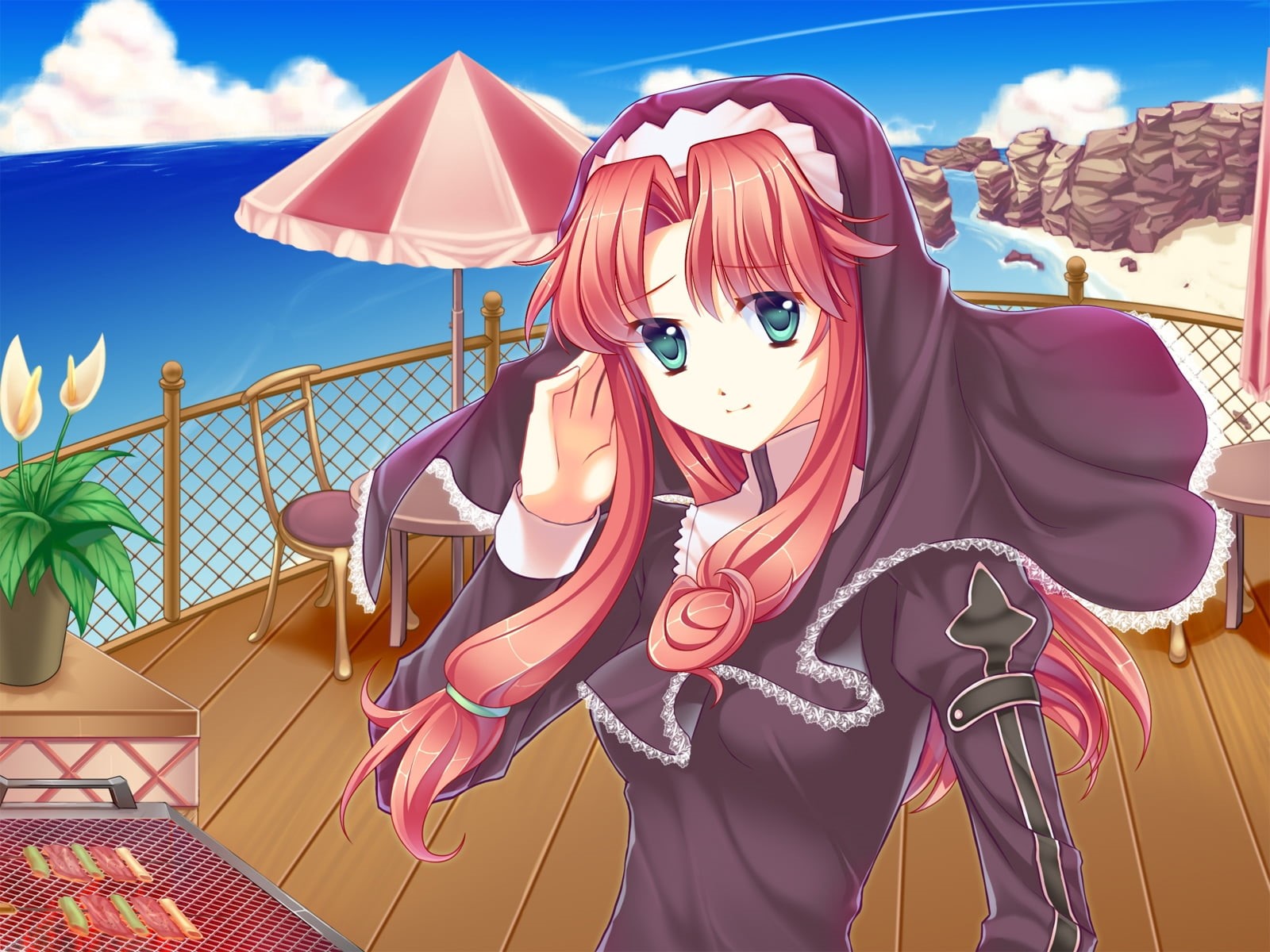 human representation, falcom, art and craft, real people, sunlight, scarf, lifestyles, one person, clothing, wallaper, outdoors, land, hair, 720P, anime, HD Wallpaper