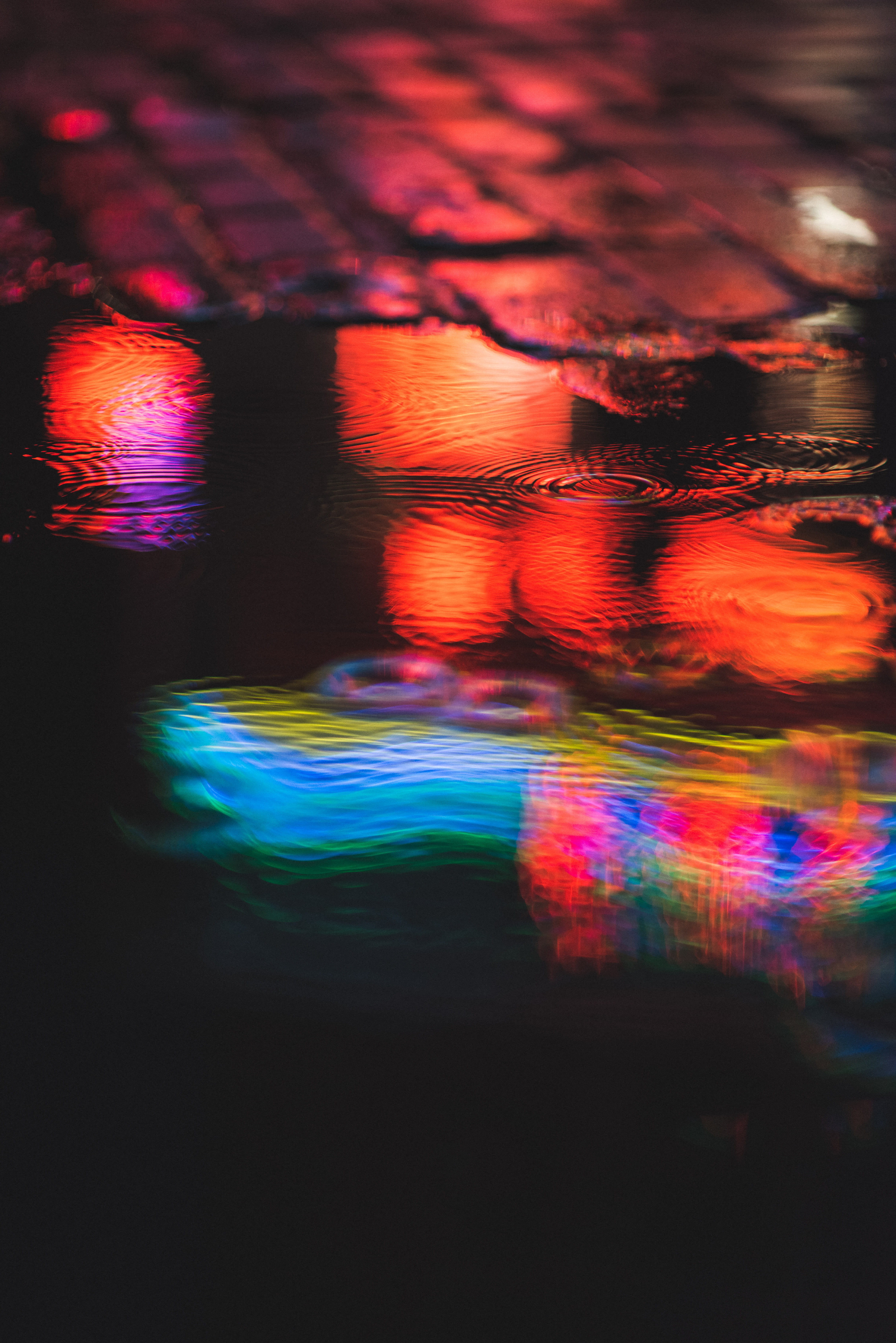 illuminated, no people, blue, long exposure, creativity, light - natural phenomenon, colour, raindrop, iphone backgrounds, water, light, flowing, Phone HD Wallpaper