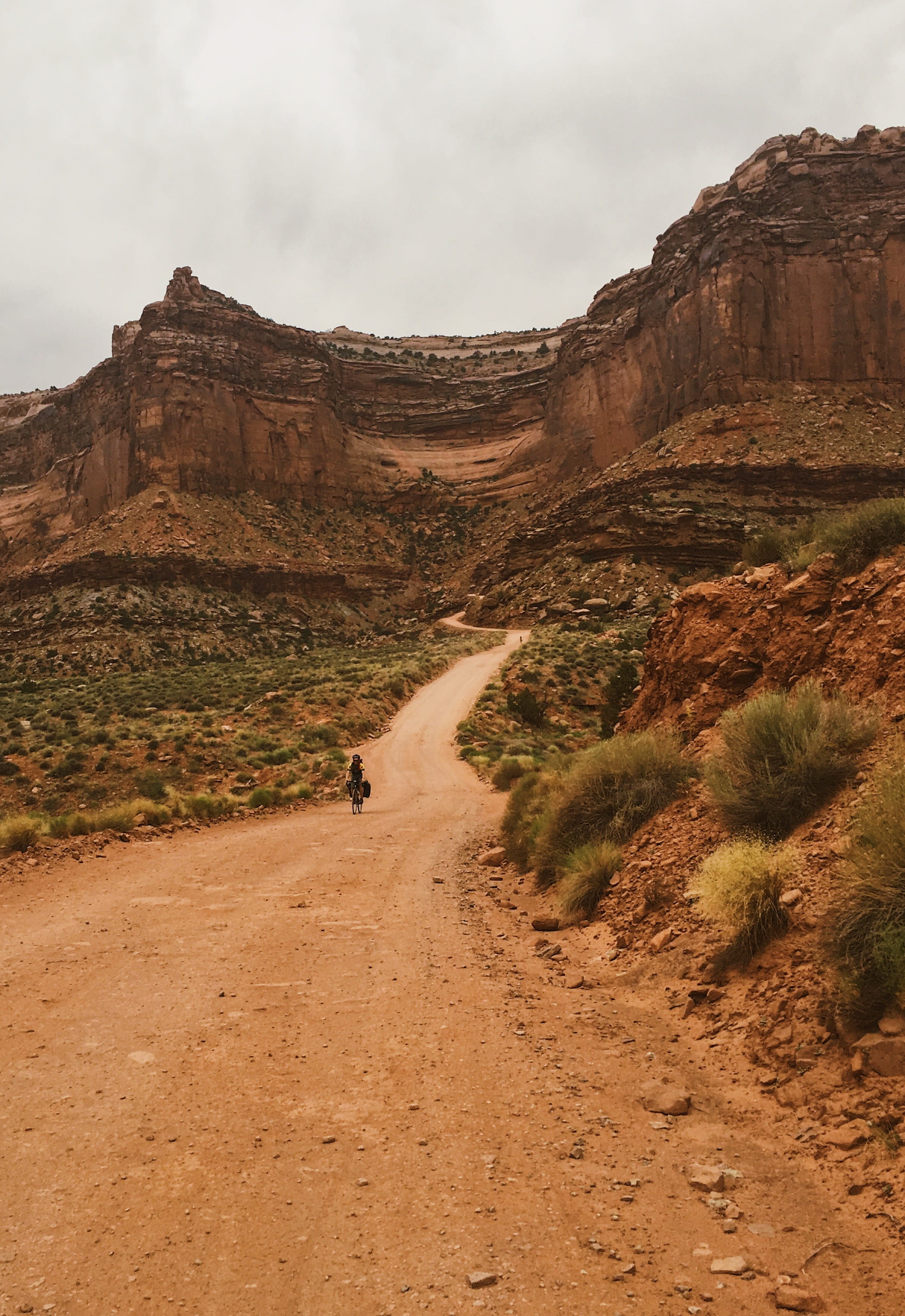 bike, desert, landscape, no people, android, bike touring, day, summer, environment, non-urban scene, android backgrounds, utah, phone backgrounds, Phone HD Wallpaper
