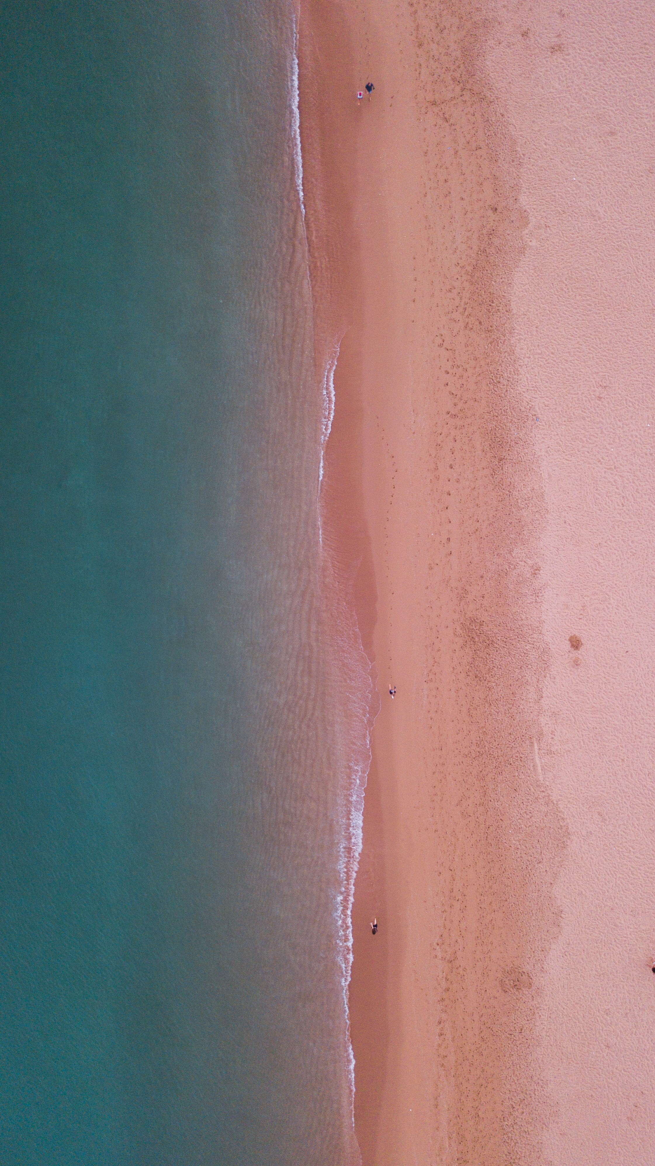orange, body, beauty in nature, no people, non-urban scene, sea, day, aerial, land, nature, tranquil scene, 4K, seashore, sand, aerial photo, Phone HD Wallpaper