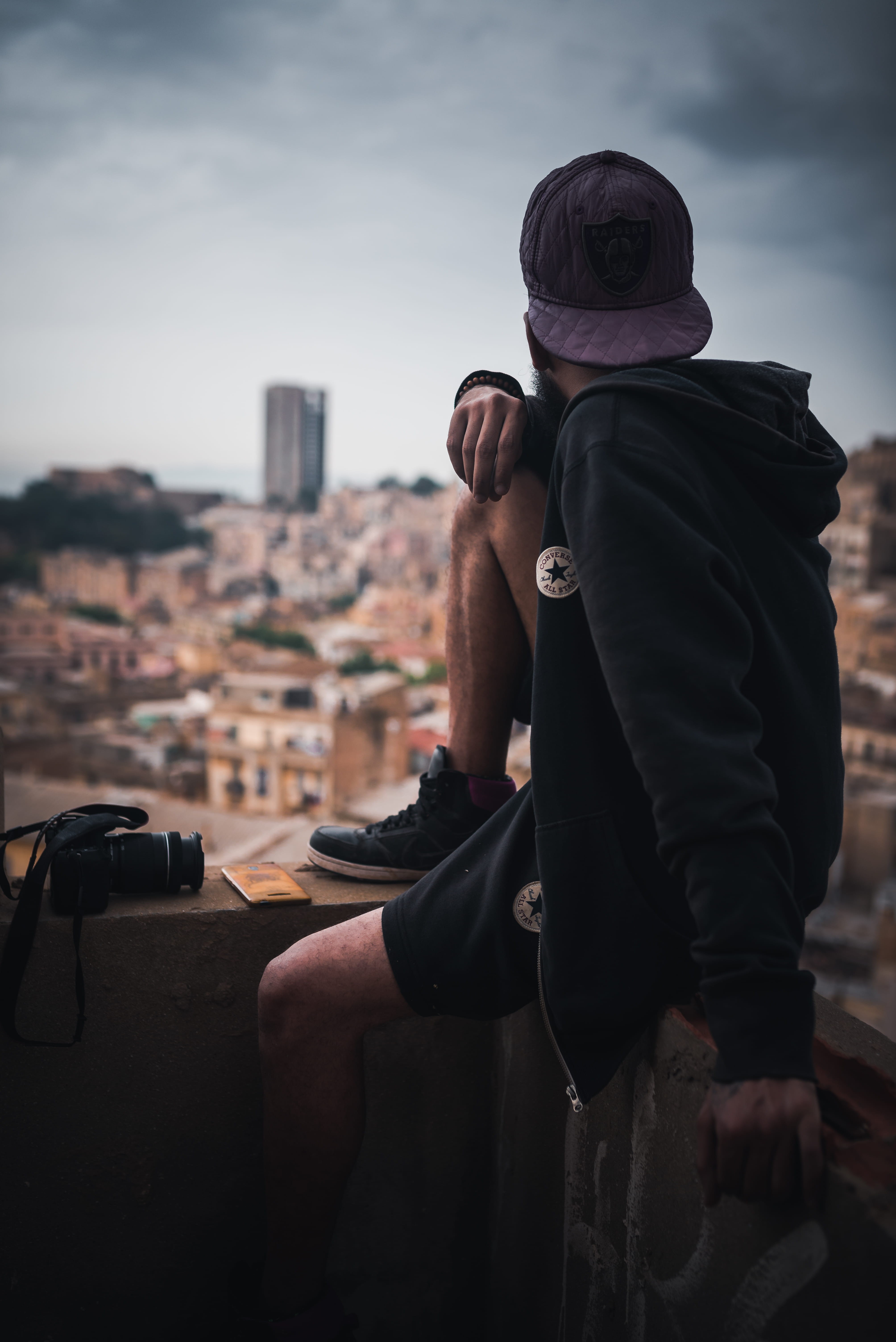 cloud - sky, 5K, dslr, exploration, explore, real people, camera - photographic equipment, ruines, urbex, men, digital camera, portrait, buildings, nature, Phone HD Wallpaper
