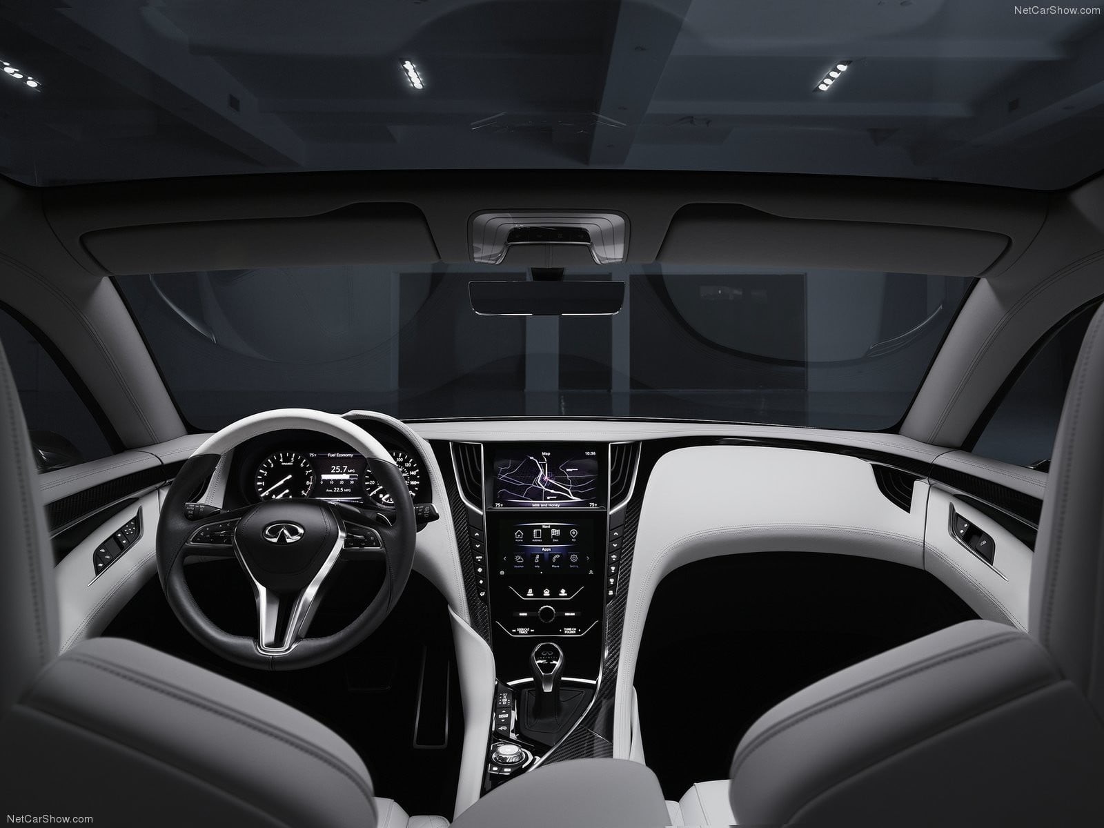 steering wheel, vehicle seat, travel, motor vehicle, indoors, 2015 Infiniti Q60 Coupe, day, silver, interior, glass - material, no people, mode of transportation, HD Wallpaper