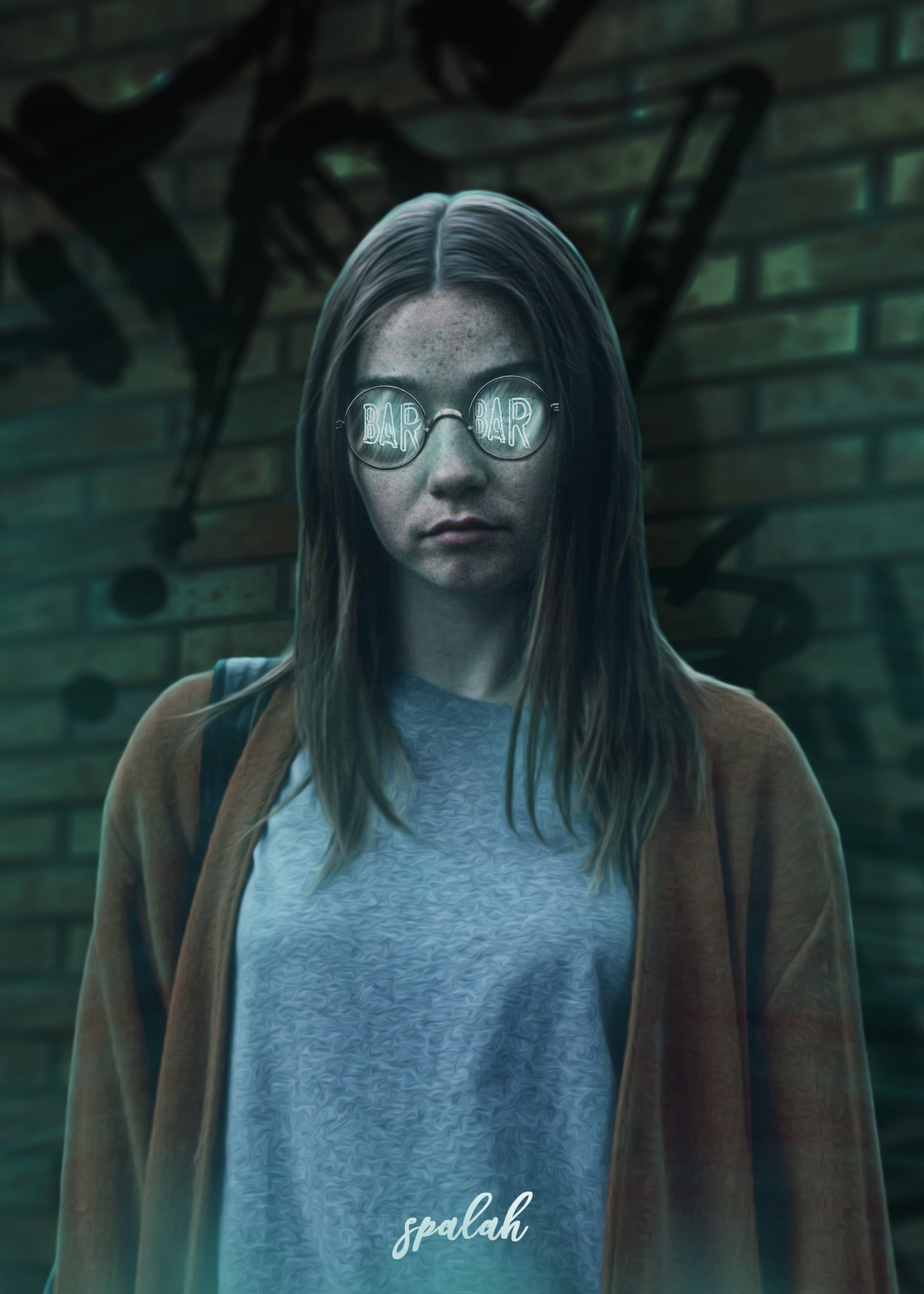 Jessica Barden, digital toning, photographer, people, 1080P, Photoshop, digital, bar, The End Of The F***ing World, Phone HD Wallpaper