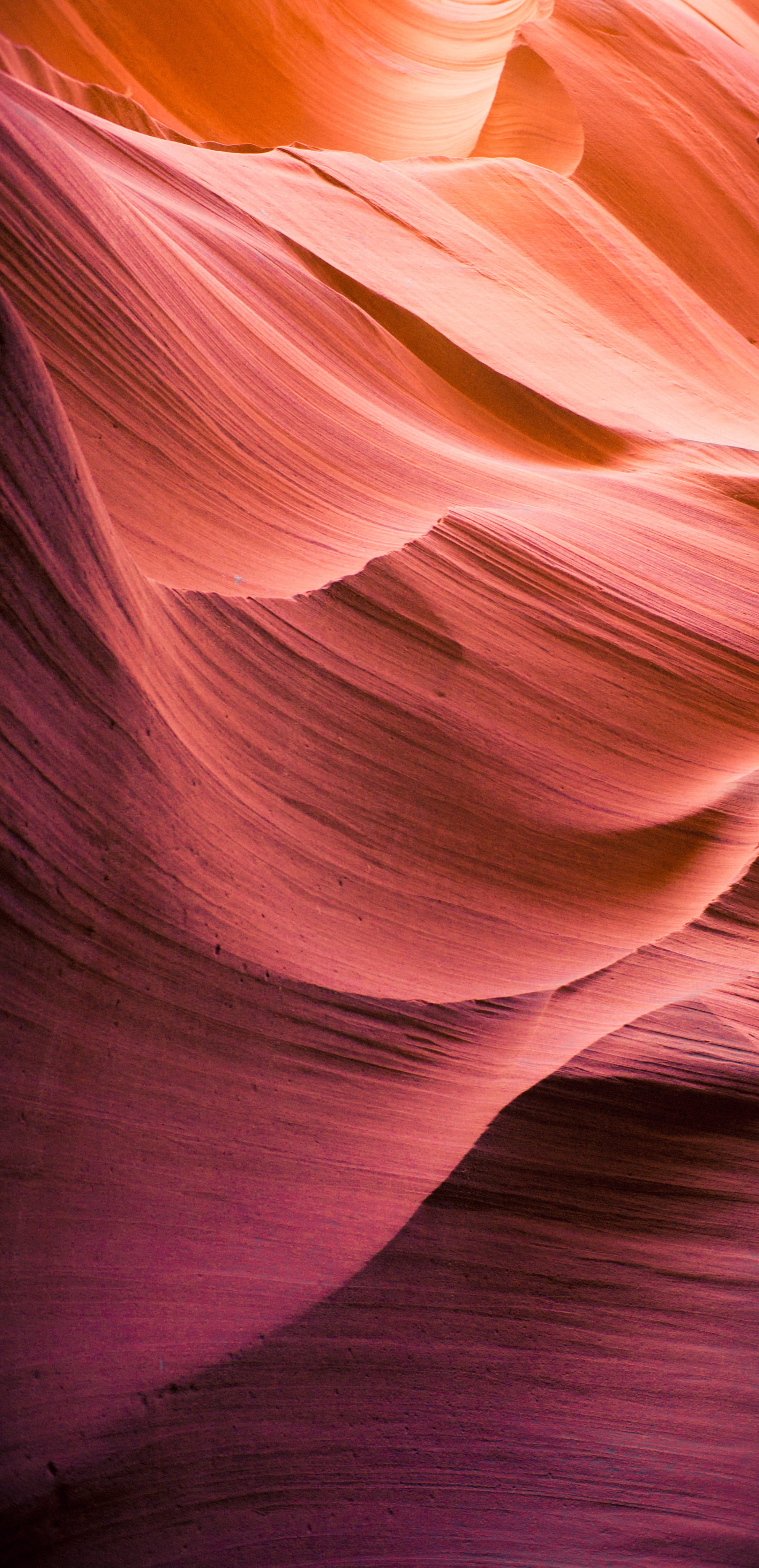 outdoors, tranquility, solid, rock - object, pink, travel destinations, layered, rock, maroon, canyon, organic, red, geology, rock formation, travel, arizona, Phone HD Wallpaper
