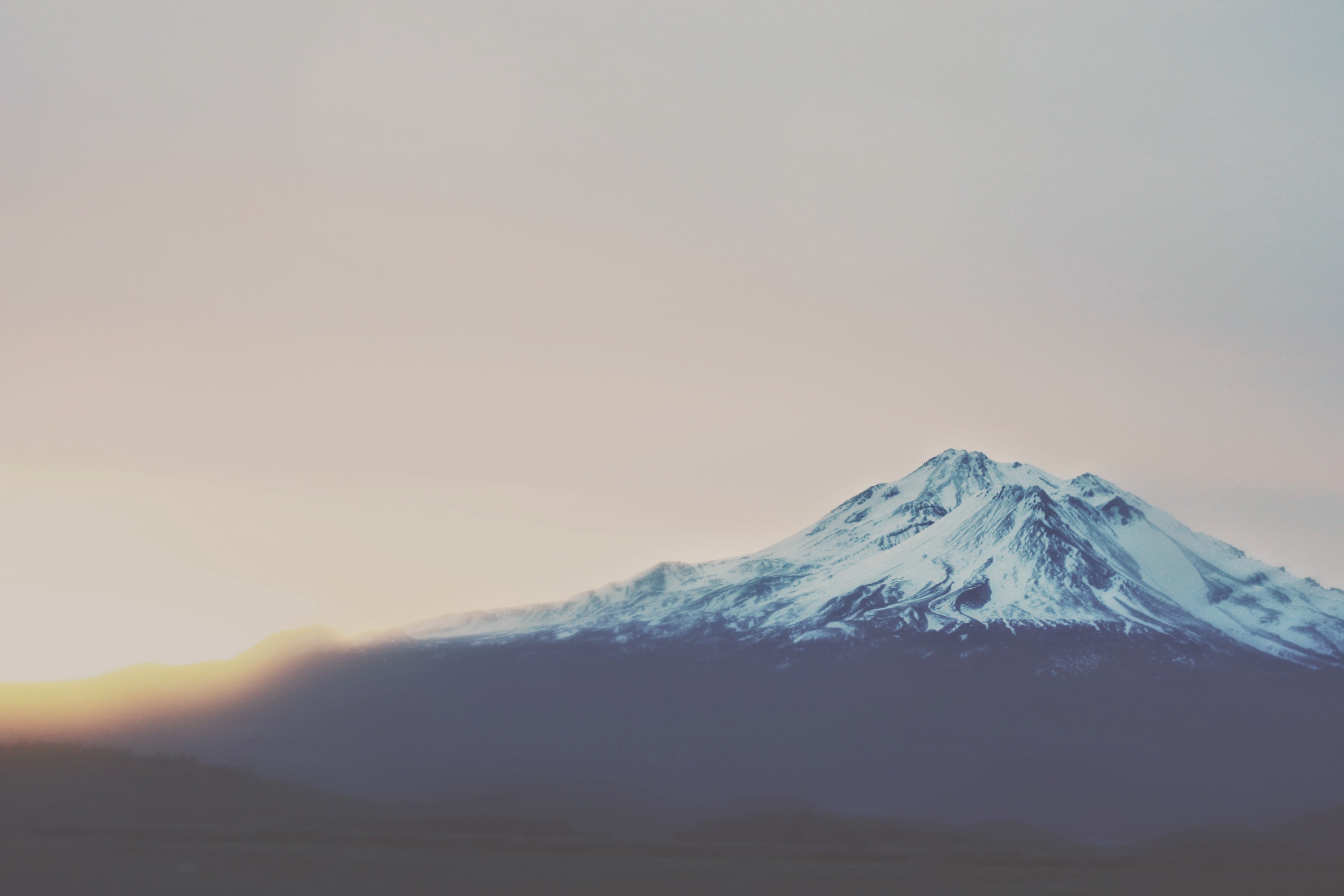 no people, outdoors, 4K, travel, orange, mountain, white, pilgrimage, tranquil scene, non-urban scene, sunrise, covered, magentum, snowcapped mountain, HD Wallpaper
