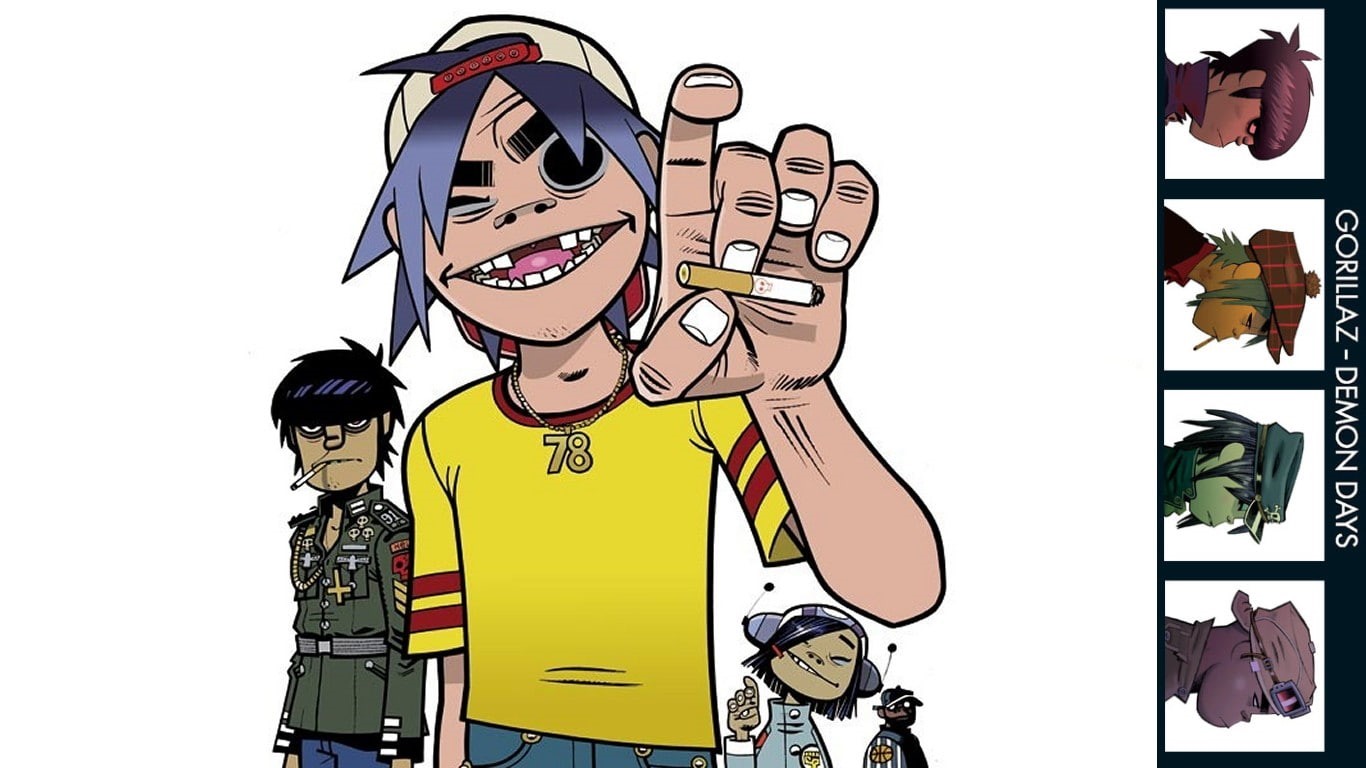 gorillaz, music, 720P, hd, HD Wallpaper