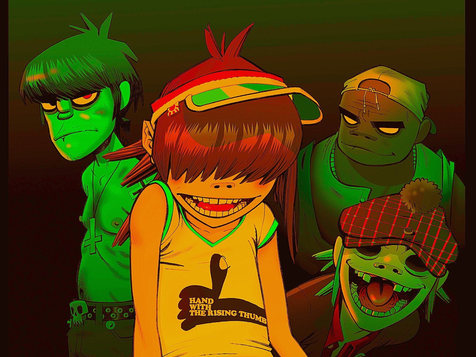 Music, art, illustration, Gorillaz, 720P, HD Wallpaper