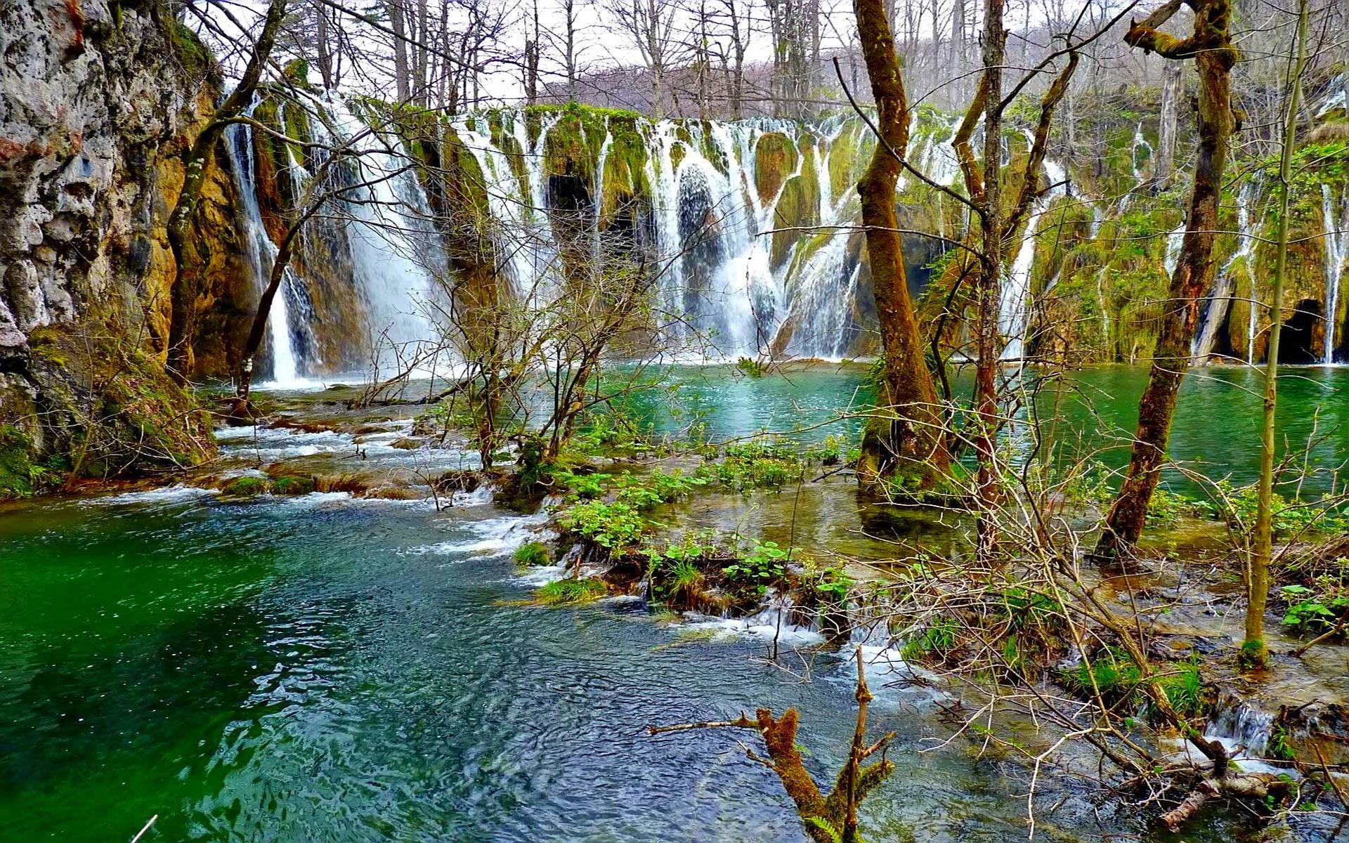park, mobile, croatia, pc, beauty, desktop, famous, national, phones, lakes, 1080P, hd, waterfalls, world, plitvice, tablet, HD Wallpaper