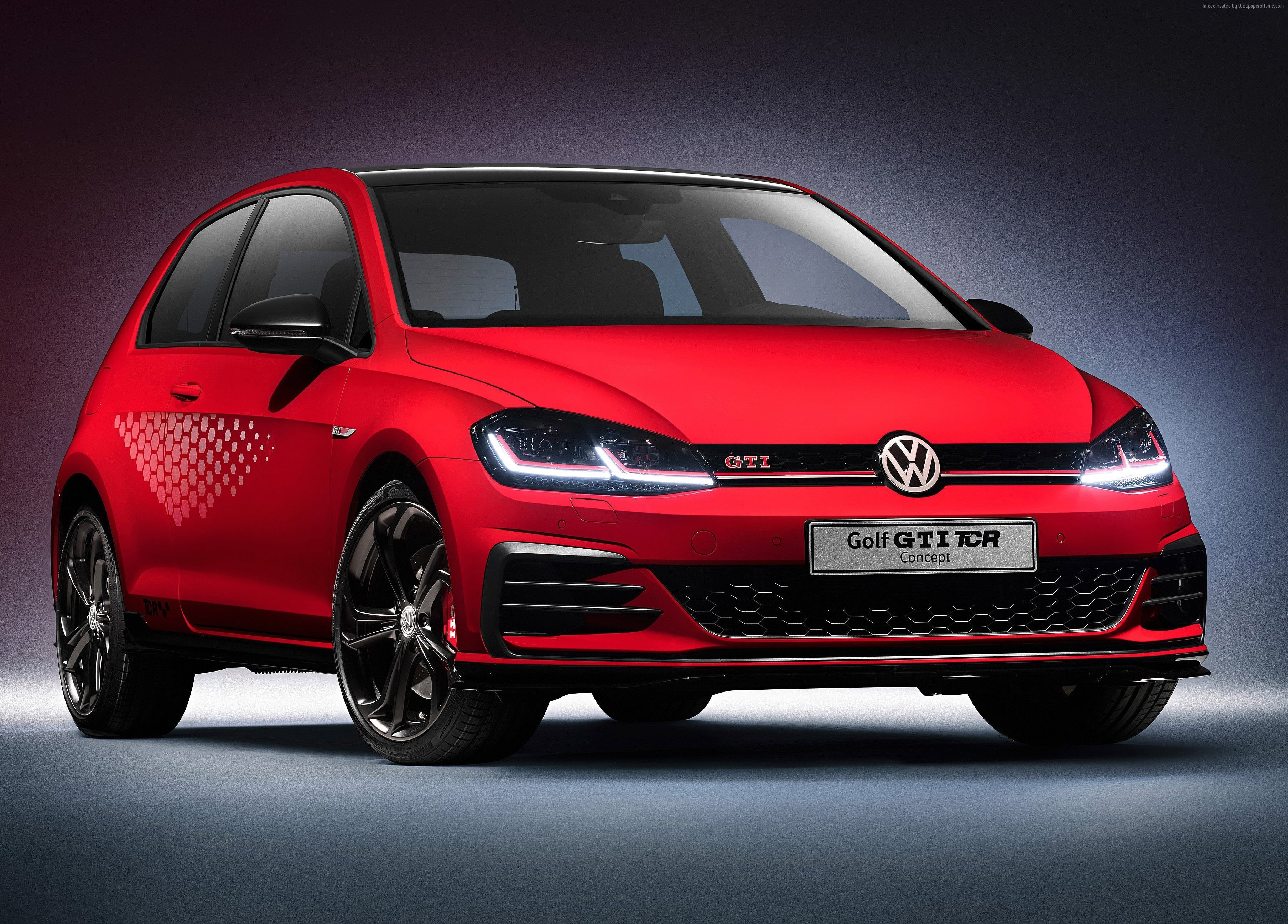 Volkswagen Golf GTI TCR Concept, 4K, 2018 Cars, 2K, HD Wallpaper