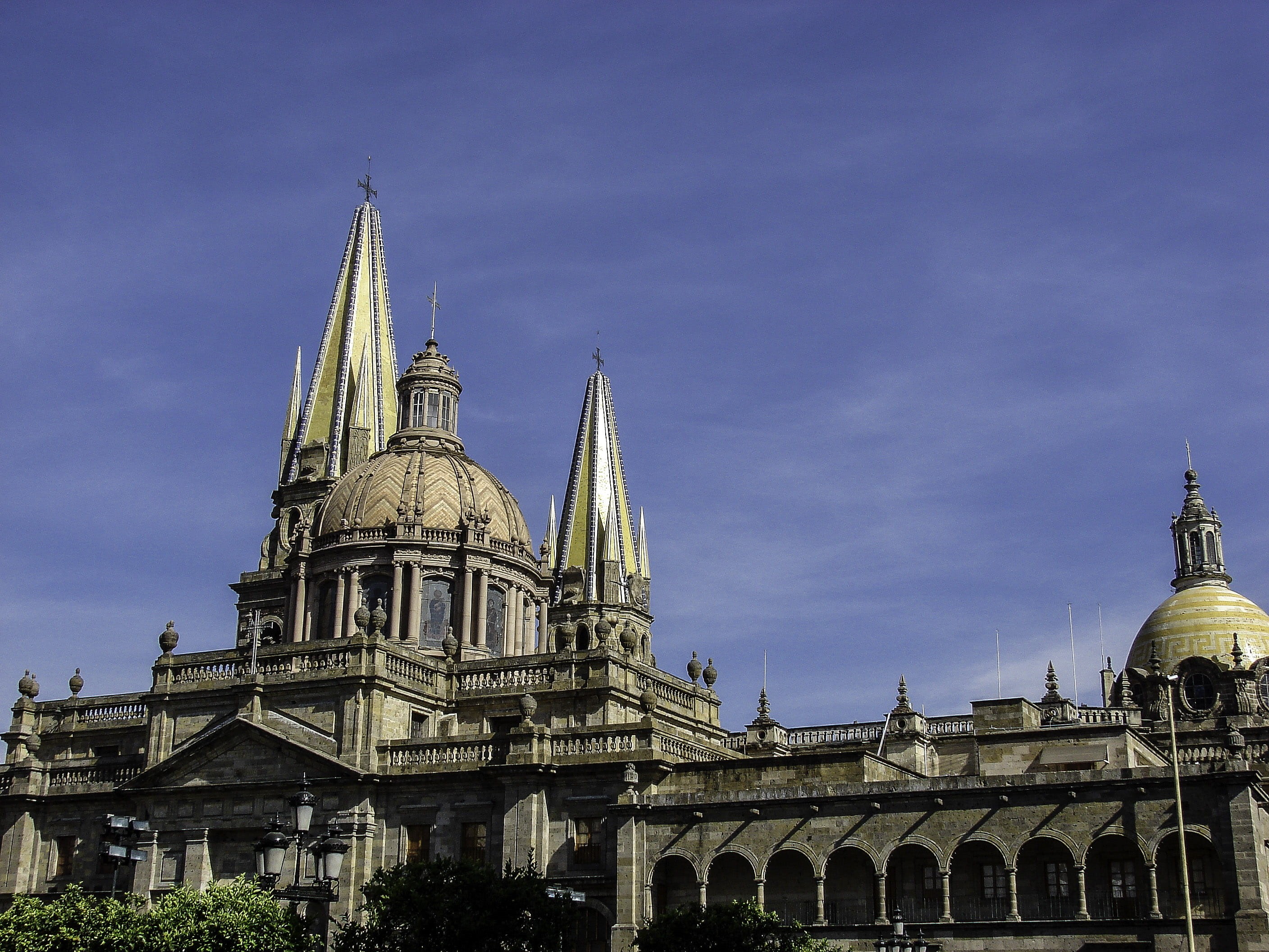 guadalajara, city, Mexico, tower, europe, building exterior, place of worship, spirituality, cathedral, built Structure, ornate, sky, building, travel, HD Wallpaper