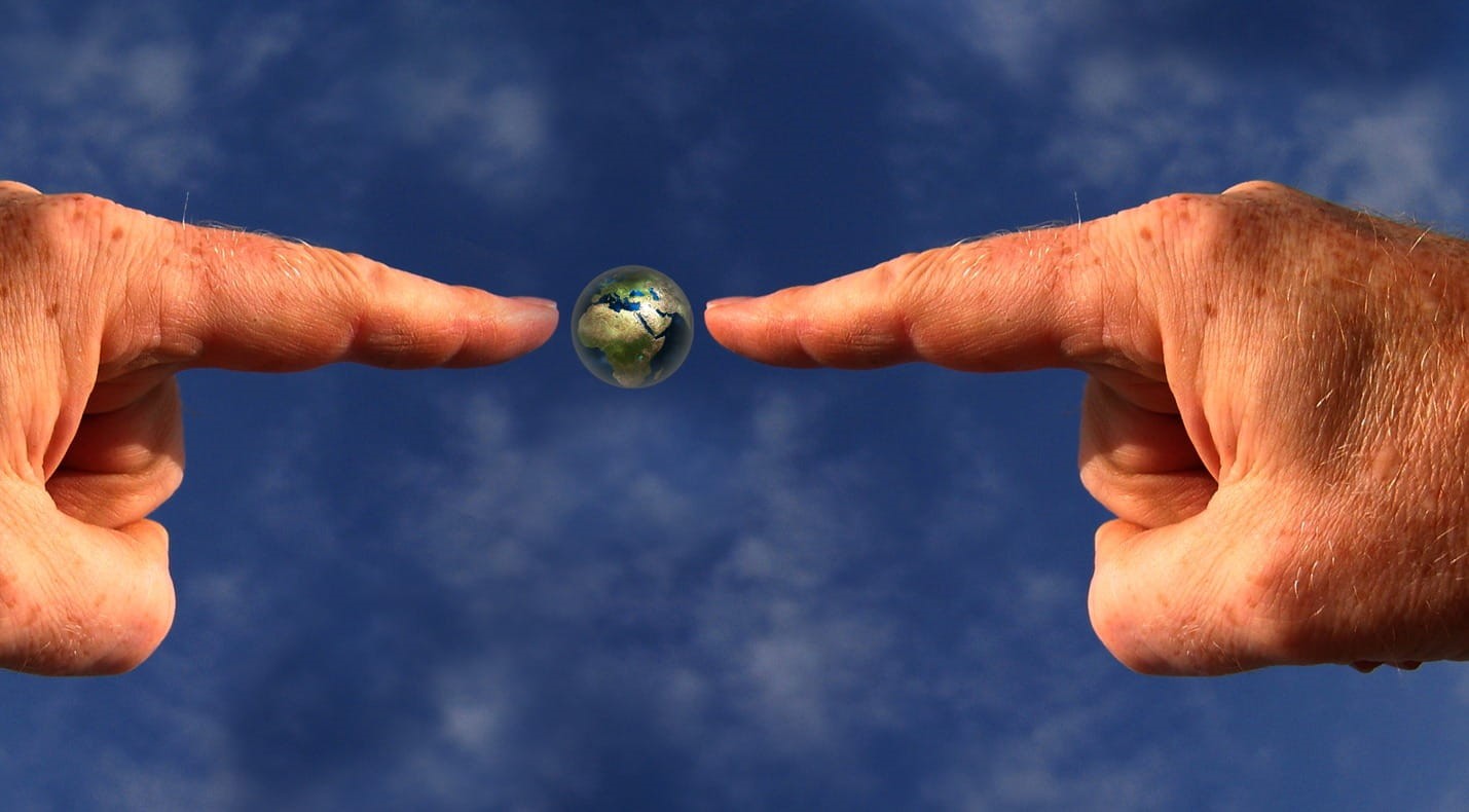 climate, responsibility, symbol, atmosphere, globe, holding, body part, digital, nature conservation, sky, two people, environmentally friendly, close-up, HD Wallpaper