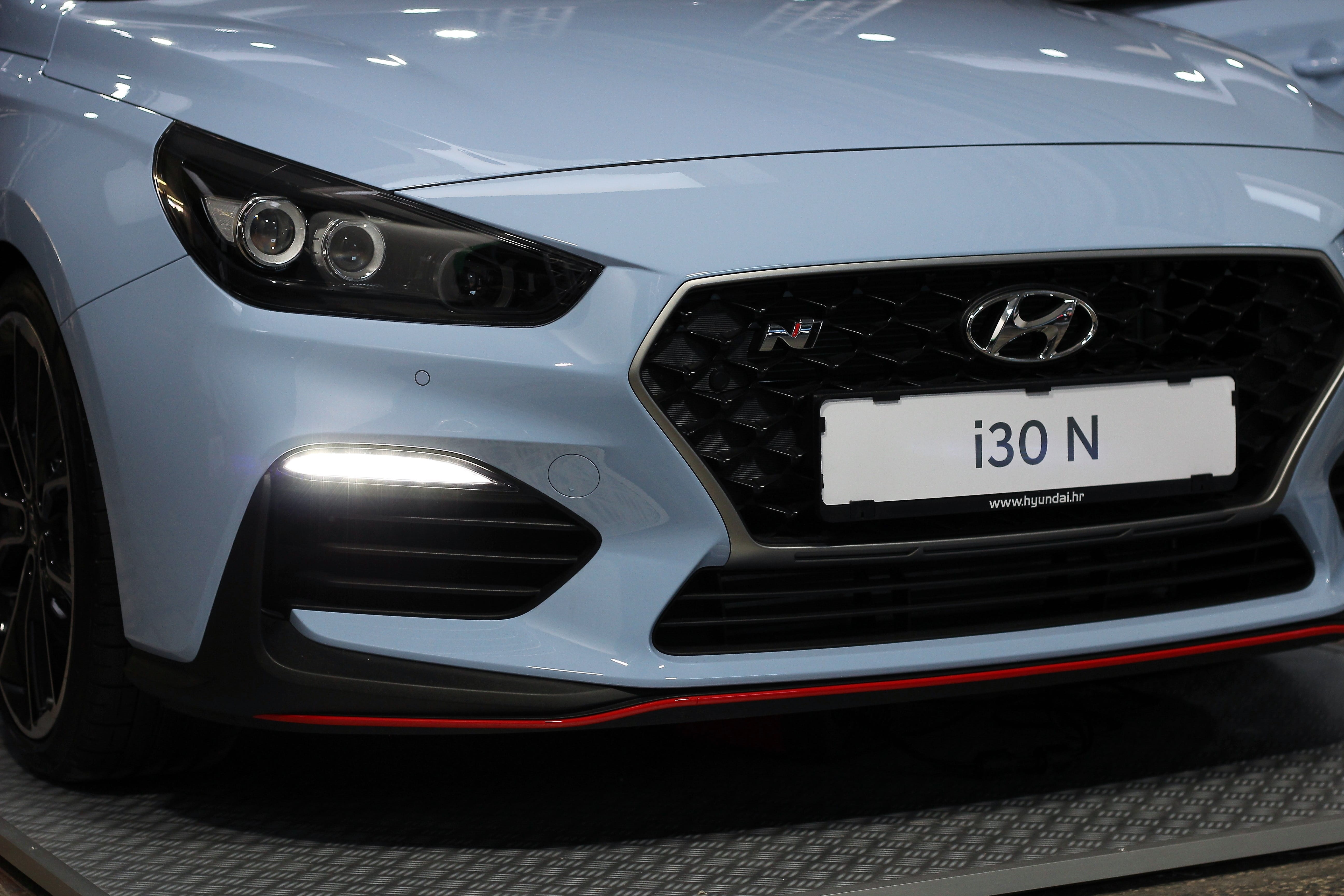 communication, 5K, transportation, no people, motor vehicle, auto show zagreb 2018, western script, metal, hyundai i30 n, text, mode of transportation, HD Wallpaper