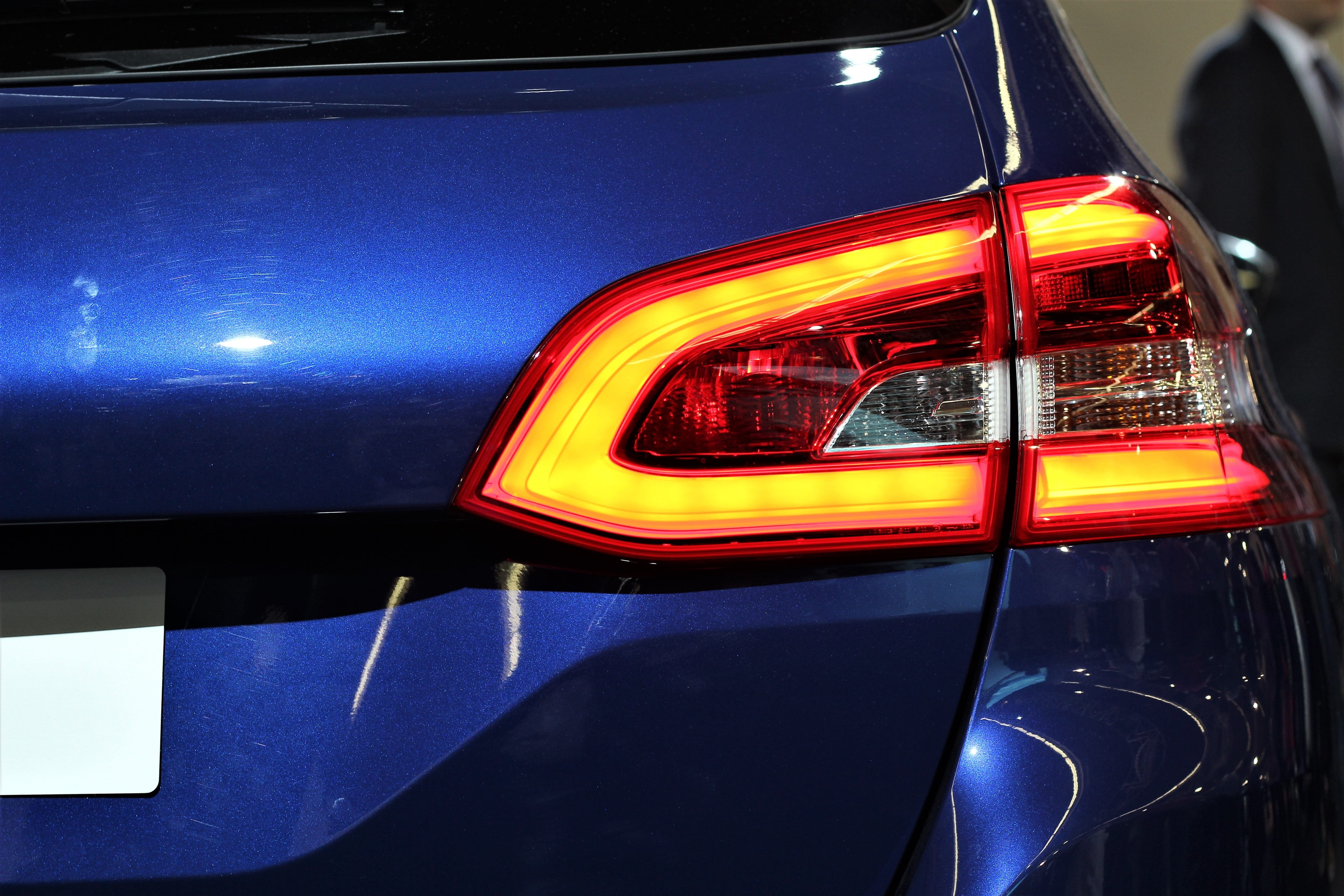 outdoors, glass - material, land vehicle, blue, headlight, vehicle, mode of transportation, lighting equipment, luxury, illuminated, auto show zagreb 2018, HD Wallpaper
