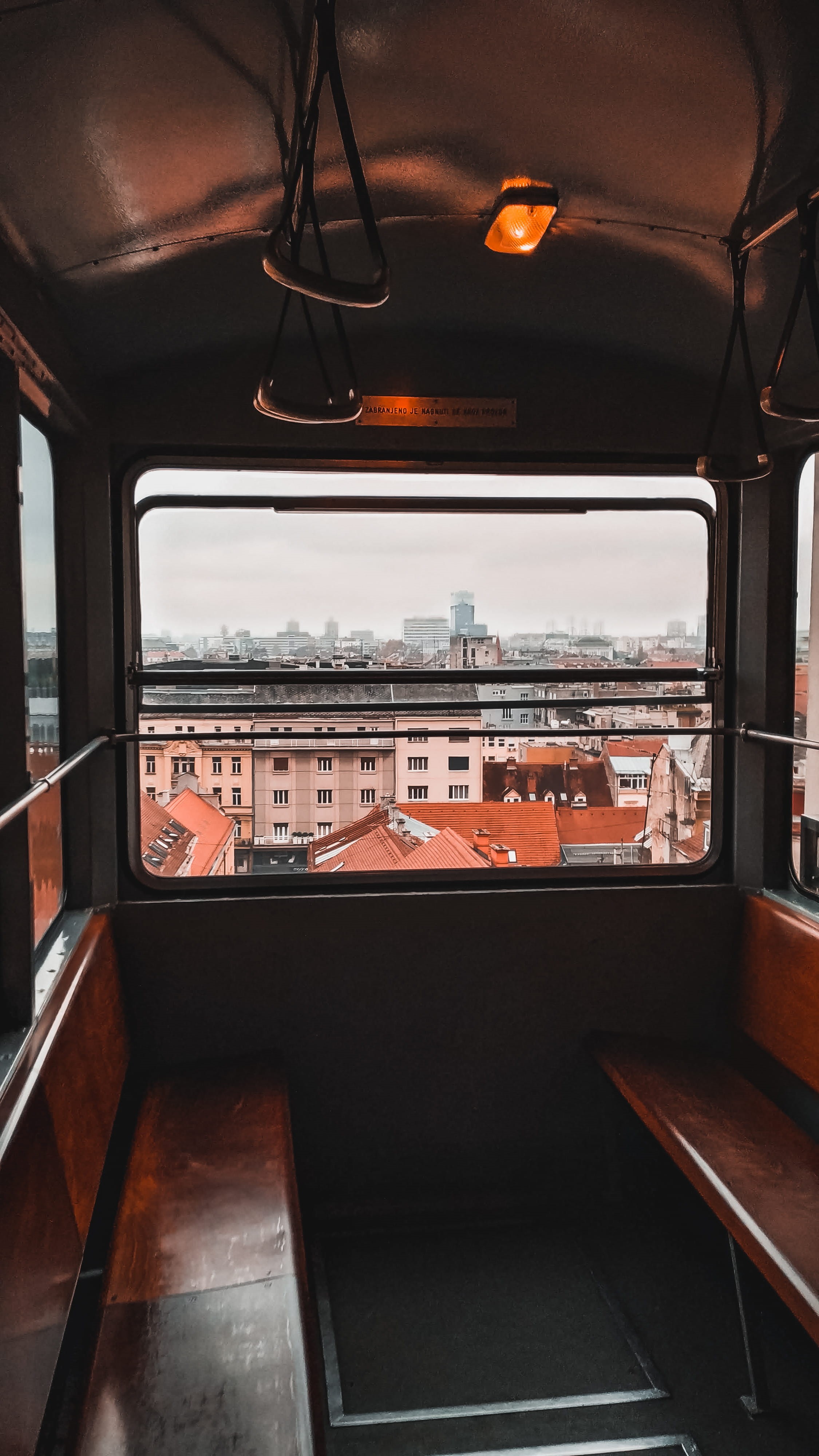absence, zagreb, public transportation, handrail, banister, glass - material, rail transportation, plywood, vehicle, vehicle interior, hardwood, wooden, Phone HD Wallpaper