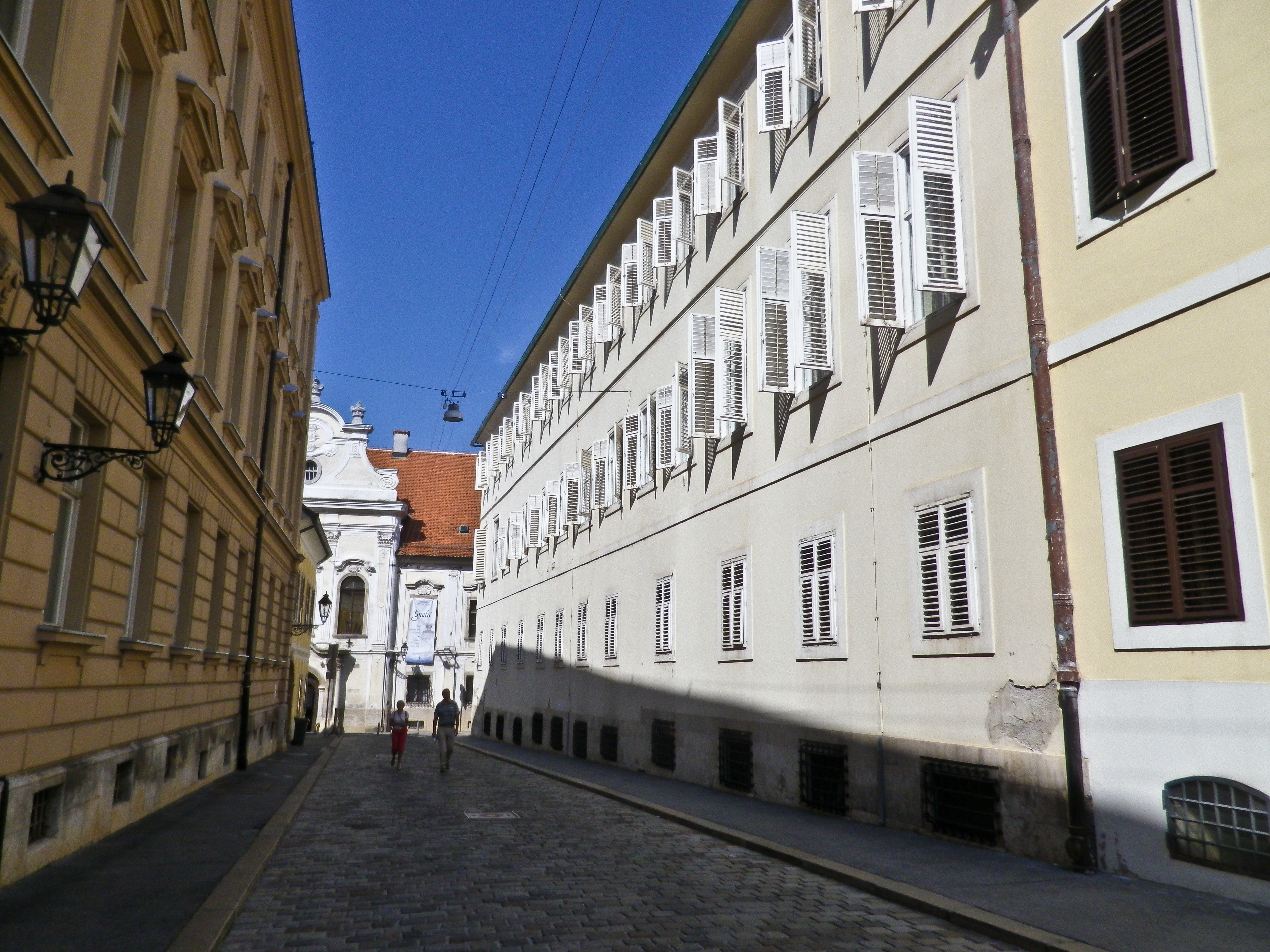 clear sky, building exterior, two people, old town, nature, direction, day, city, incidental people, europe, croatia, full length, alley, built structure, HD Wallpaper