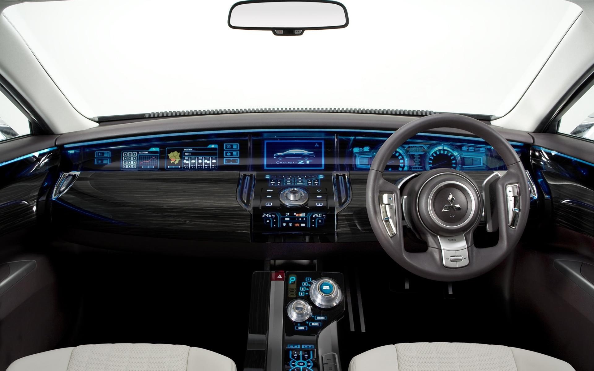 mitsubishi, interior, zt concept, concept, 1080P, cars, future, zt, mitshubishi, HD Wallpaper