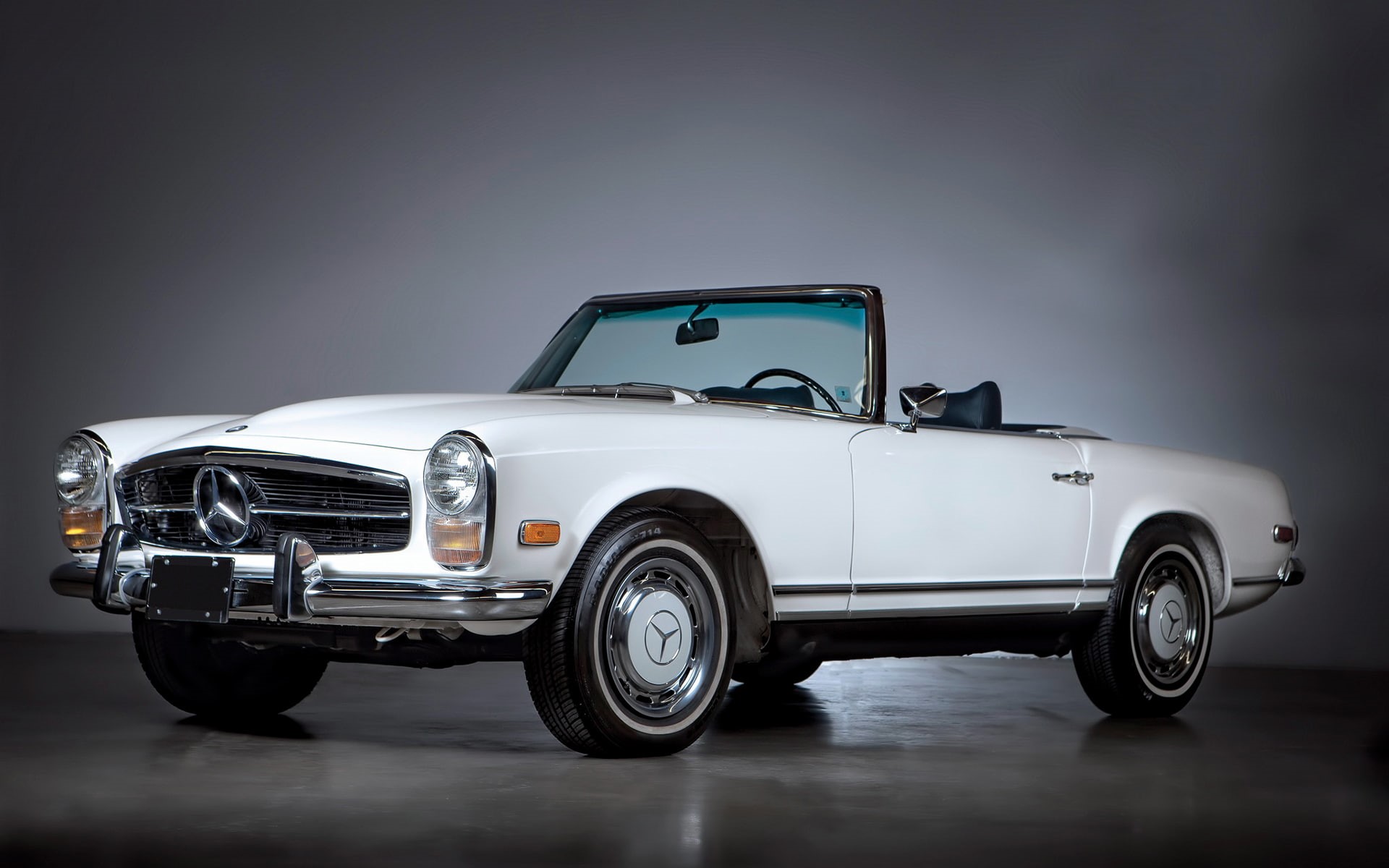 mercedes, classic, white, convertible, coupe, cars, car, hd, 1080P, benz, HD Wallpaper