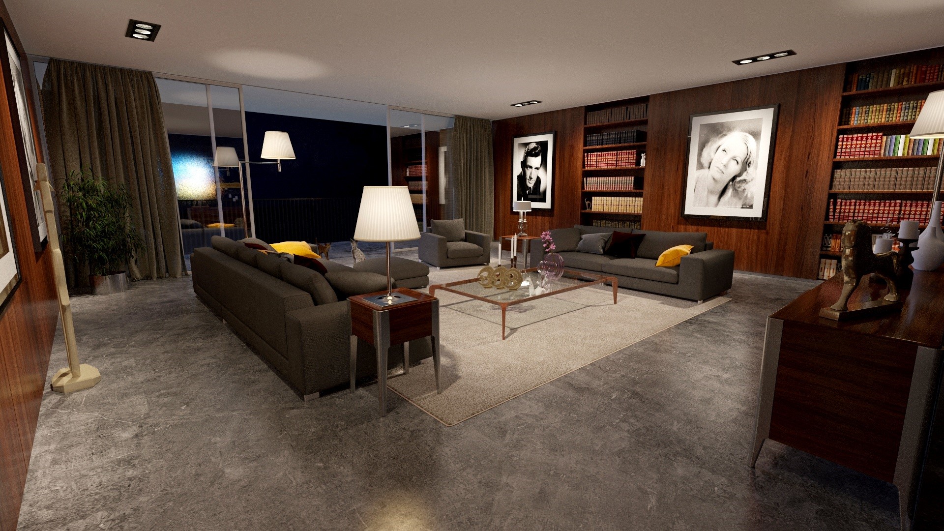 lighting equipment, furniture, flooring, 1080P, gray, room, apartment, no People, sofa, interior design, comfortable, elegance, building, armchair, home showcase interior, HD Wallpaper