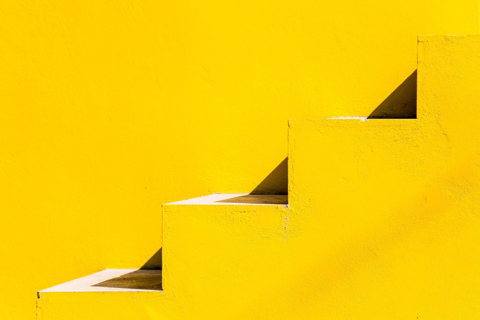 1080P, geometry, shadow, yellow, Havana, texture, staircase, minimalism, angle, Cuba, HD Wallpaper