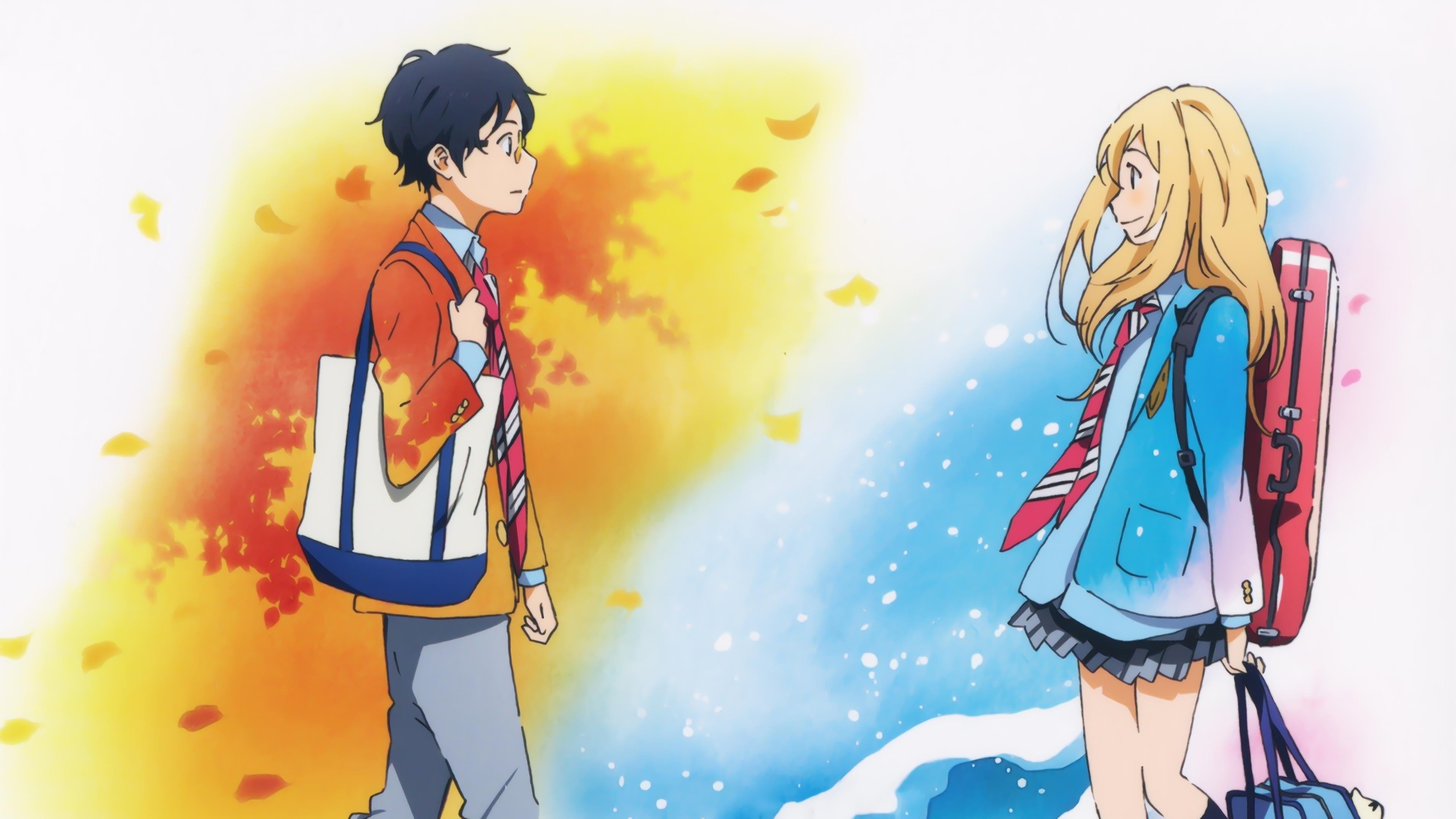 anime, 4K, Miyazono Kaori, Shigatsu wa Kimi no Uso, HD Wallpaper
