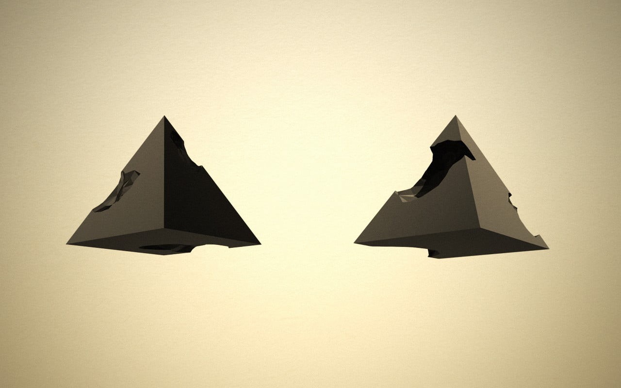 paper, wall - building feature, 720P, shape, clear sky, digital, close-up, art and craft, two objects, gray, minimalism, nature, copy space, HD Wallpaper
