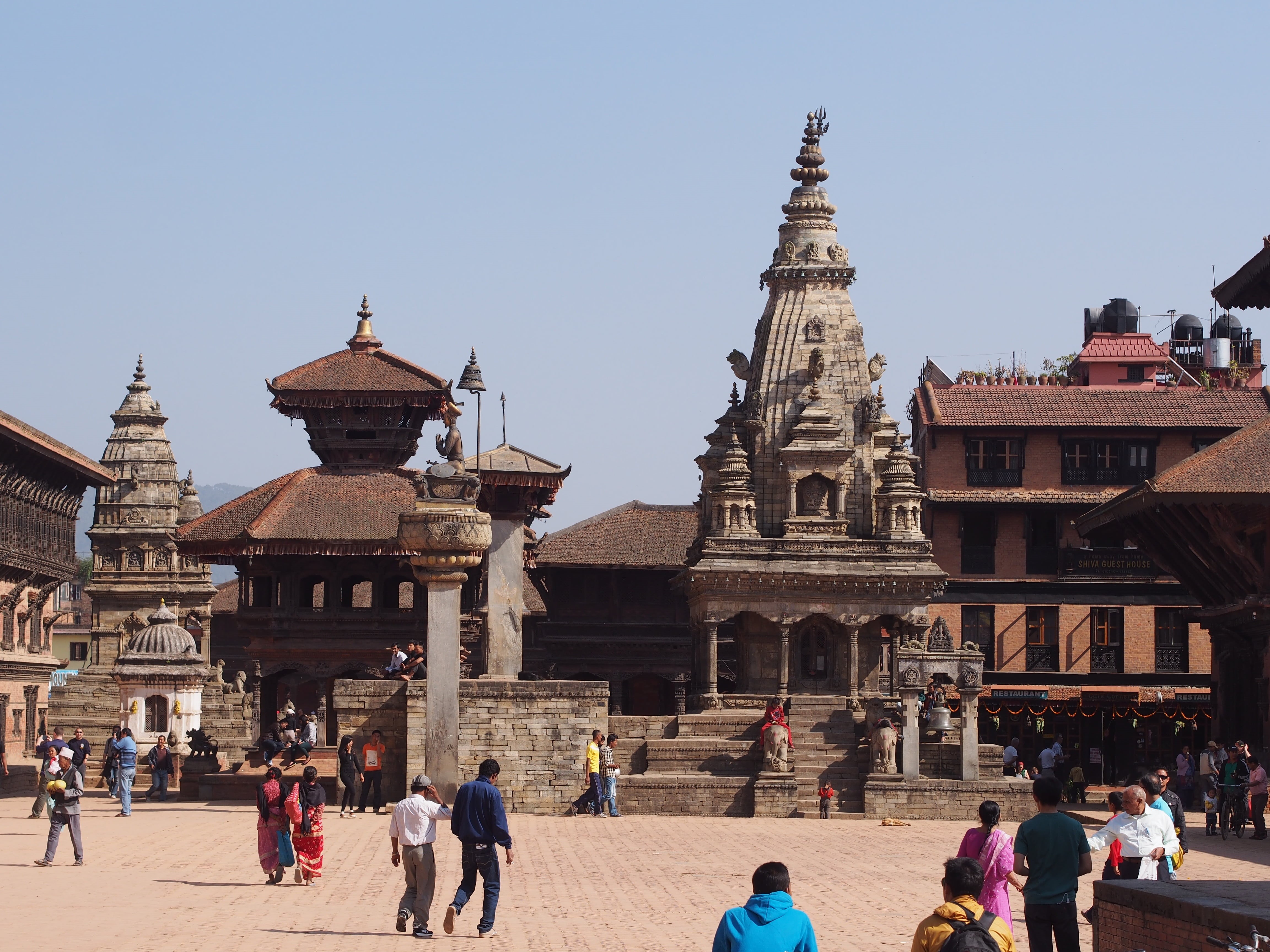 buddha, sky, temple, crowd, nepal, travel, clear sky, adult, square, culture, buddhism, place of worship, architecture, building, kathmandu, hindu, lifestyles, HD Wallpaper
