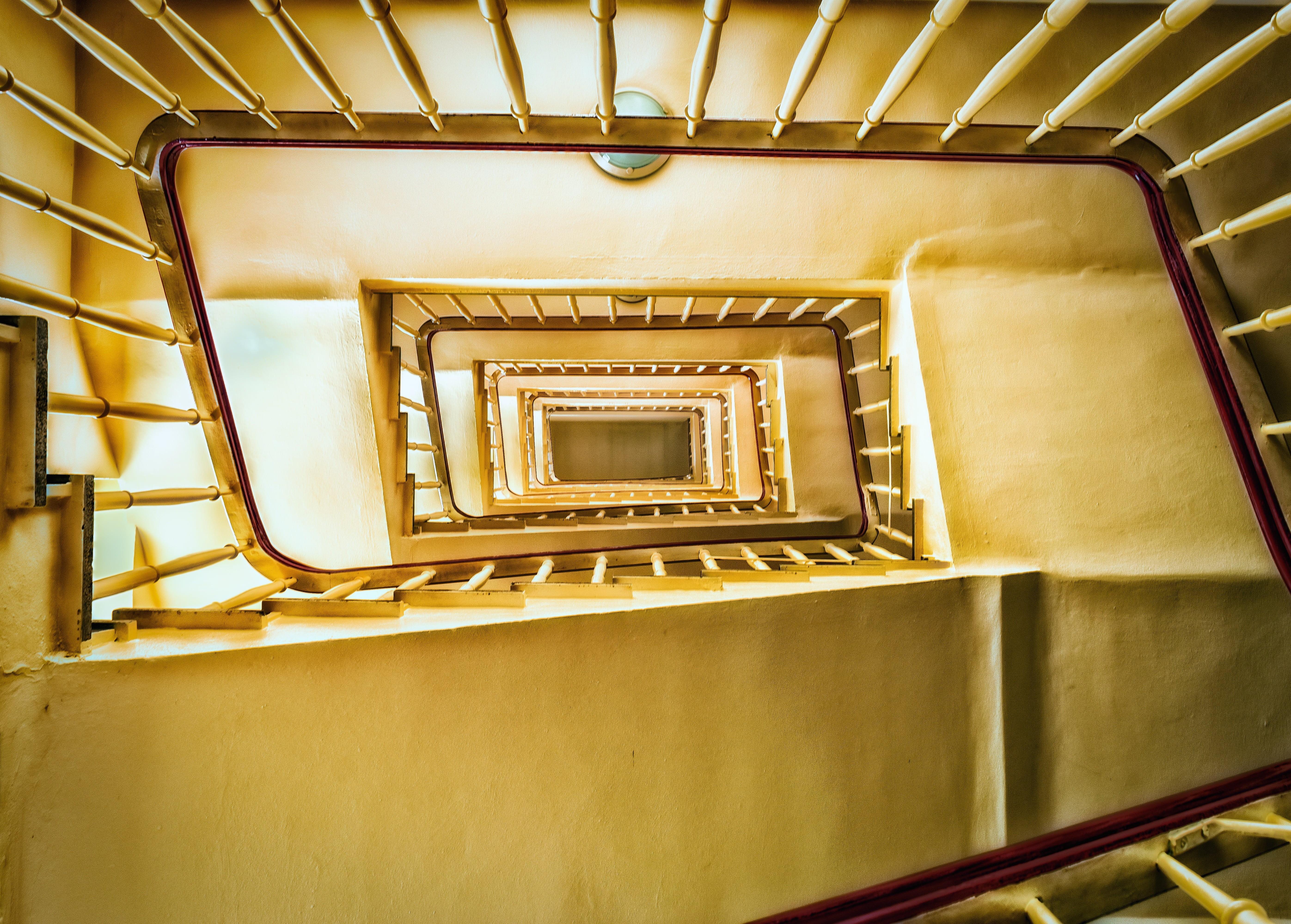 steps, no people, architecture, built structure, old, steps and staircases, stairs, directly above, rise, ornate, low angle view, building, emergence, design, HD Wallpaper