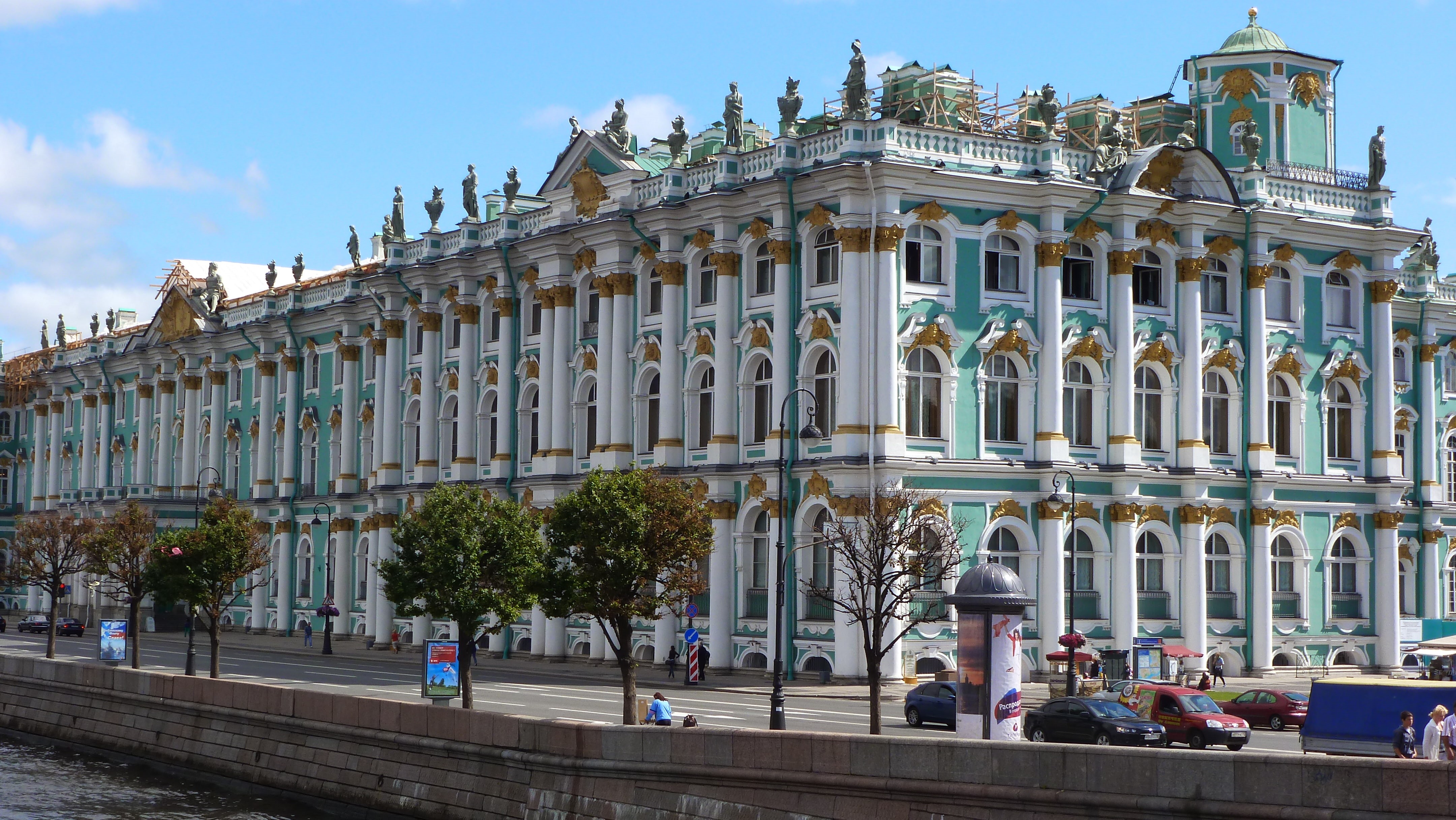 museum, winter, 4K, palace, hermitage, HD Wallpaper