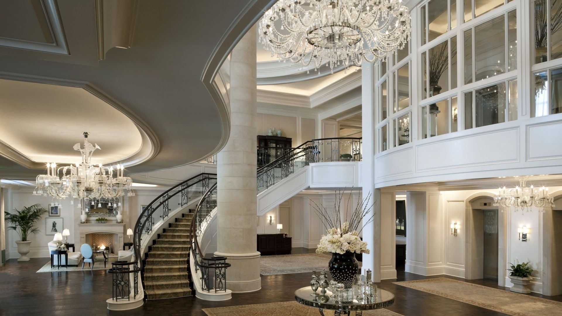 interior, architecture, lights, 1080P, house, luxury, HD Wallpaper