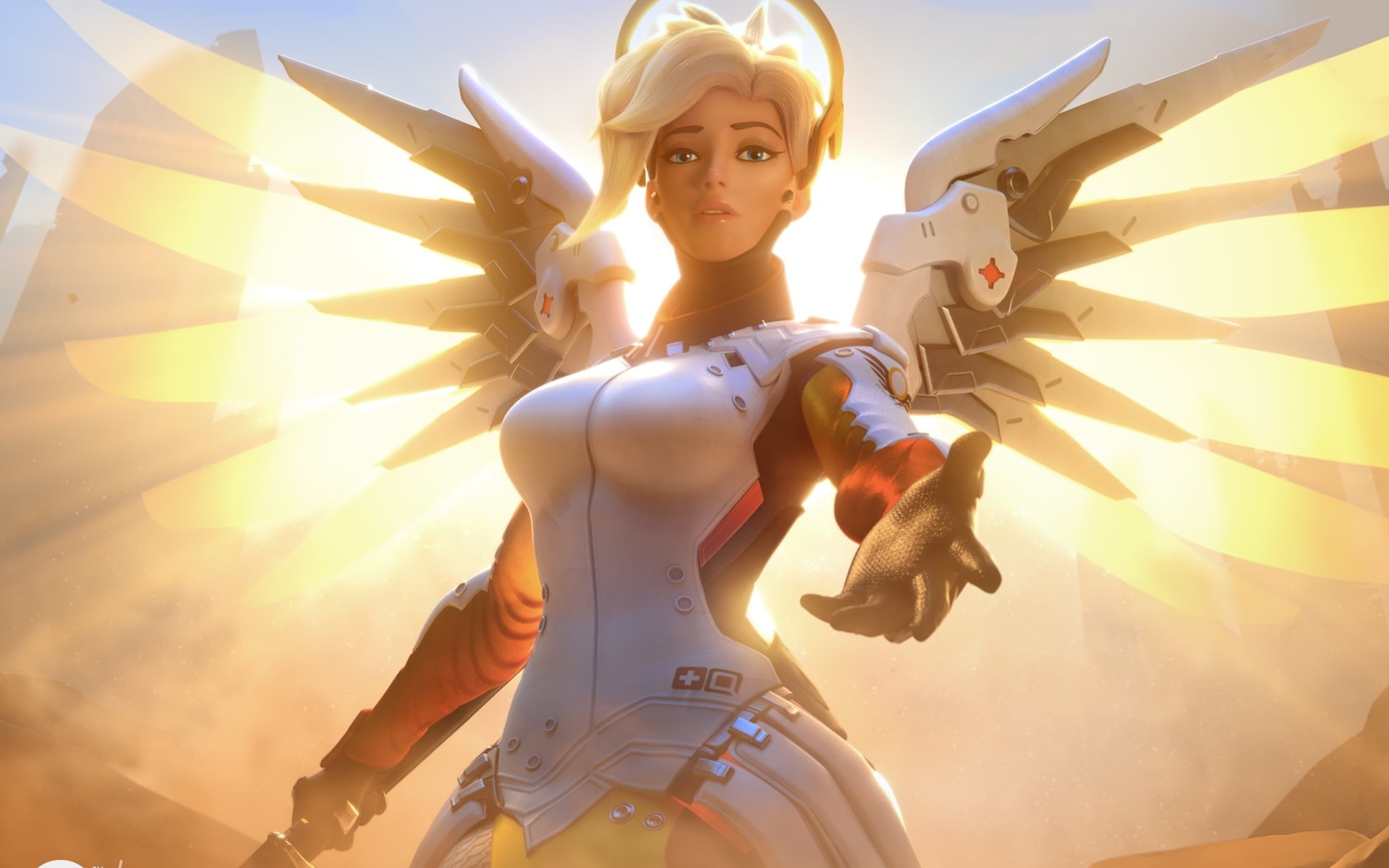 mercy, overwatch, 1080P, HD Wallpaper