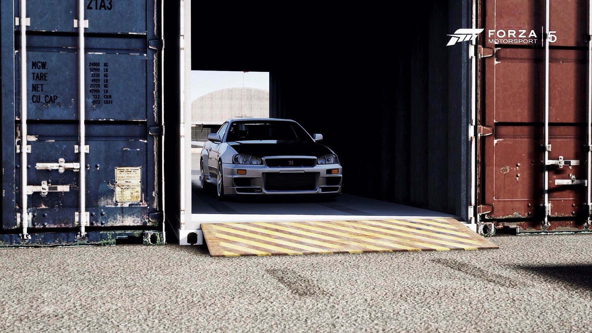 building, garage, commercial land vehicle, truck, motor vehicle, day, car, freight transportation, door, shipping, industry, building exterior, entrance, HD Wallpaper