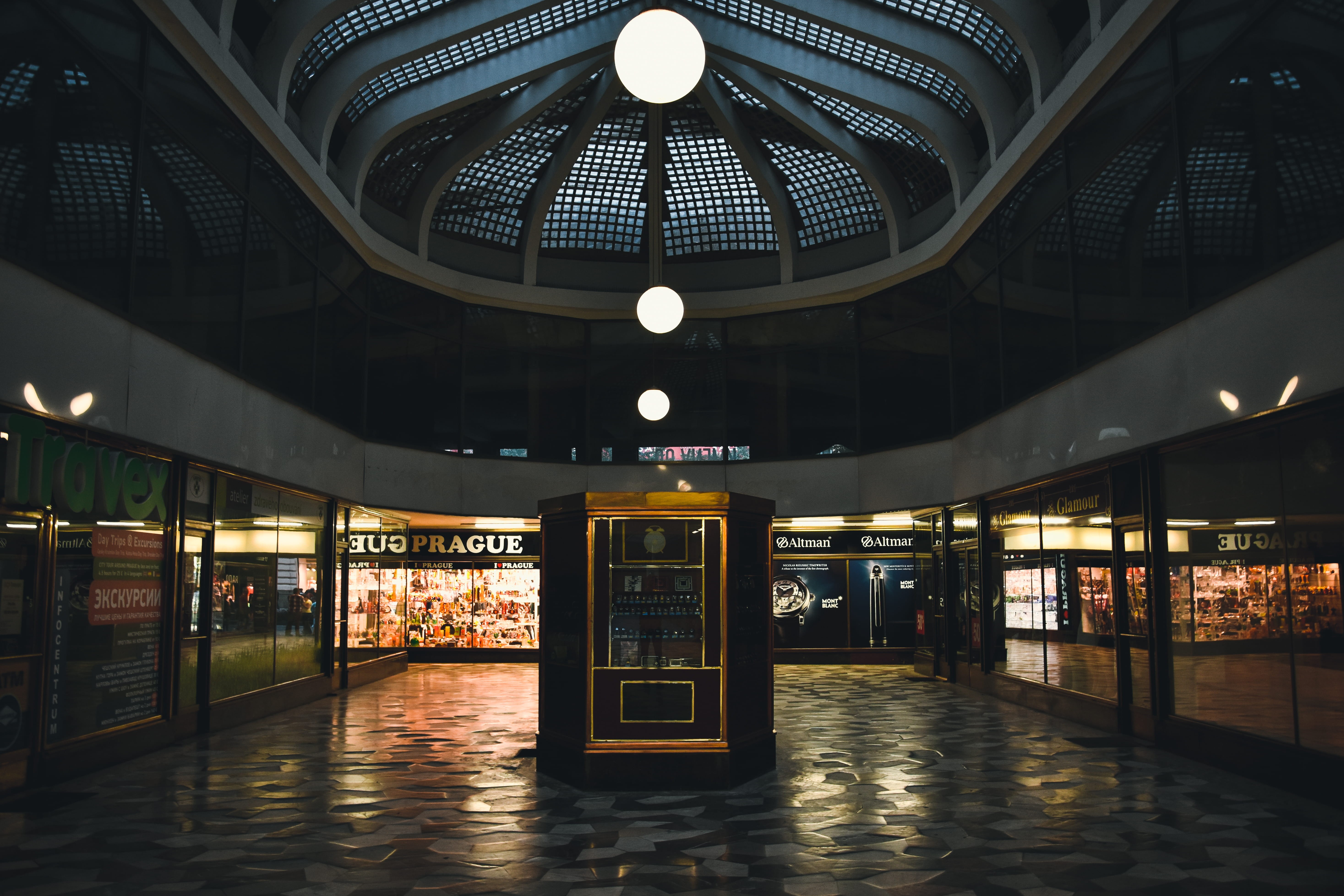 stall, globe, public transportation, travel, mode of transportation, shop, prague, 5K, built structure, dome, booth, architecture, lighting equipment, HD Wallpaper