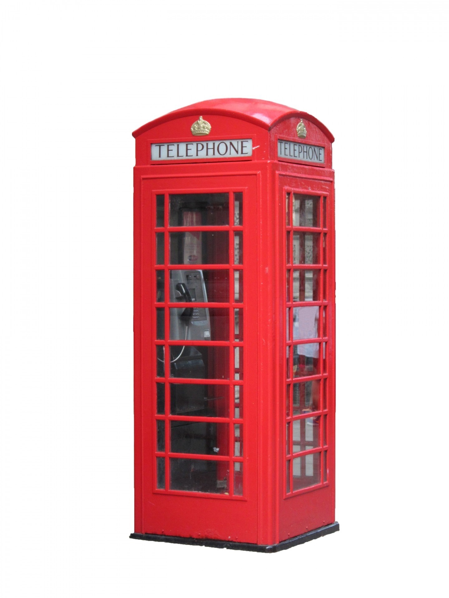 1080P, white, booth, no people, cut out, white background, english, glass - material, pay phone, red, call, phone, public phone box, public, telephone booth, Phone HD Wallpaper