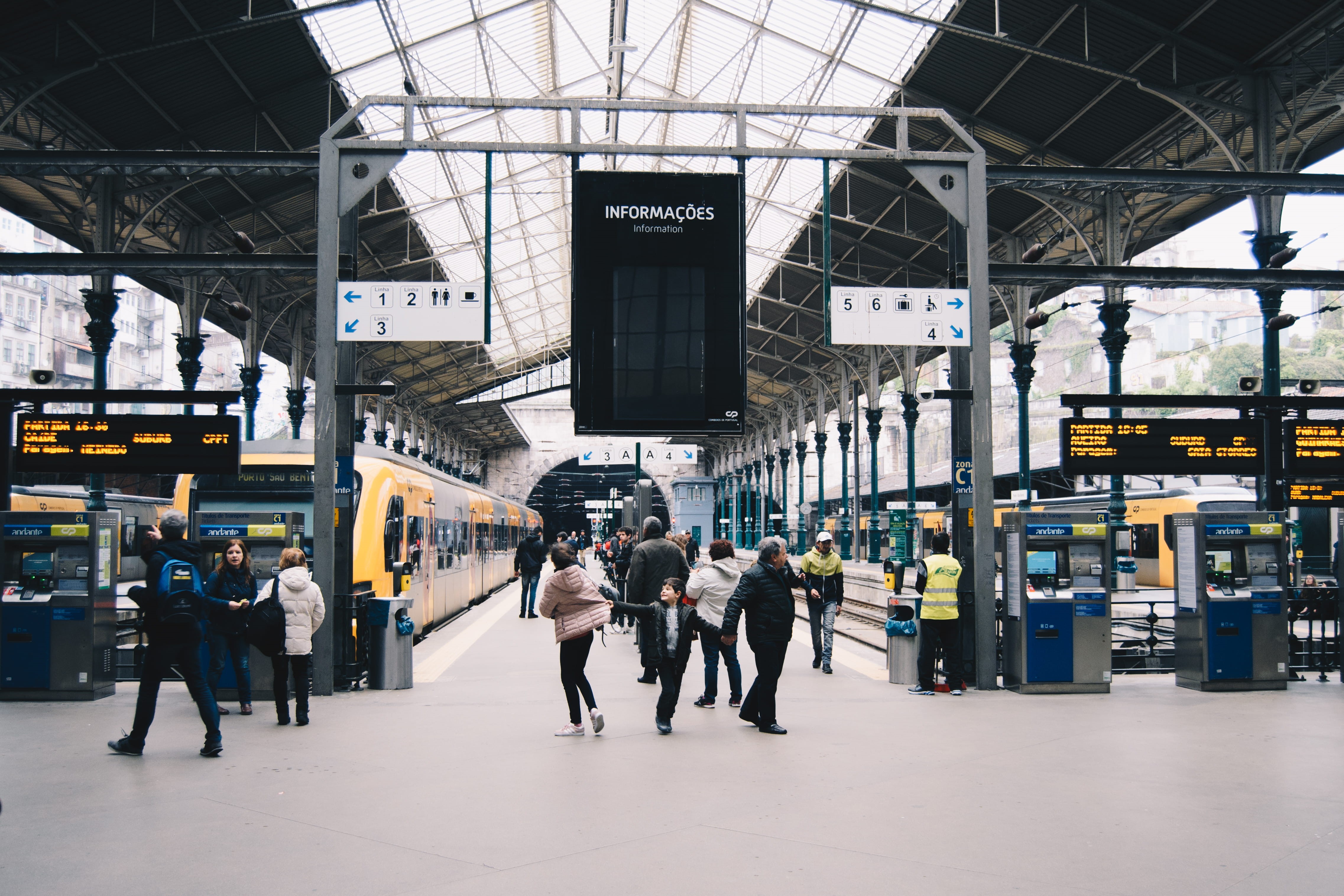 people, urban, group of people, kiosk, indoors, men, station, walking, train station, real people, day, terminal, mode of transportation, travel, são bento railway station, HD Wallpaper