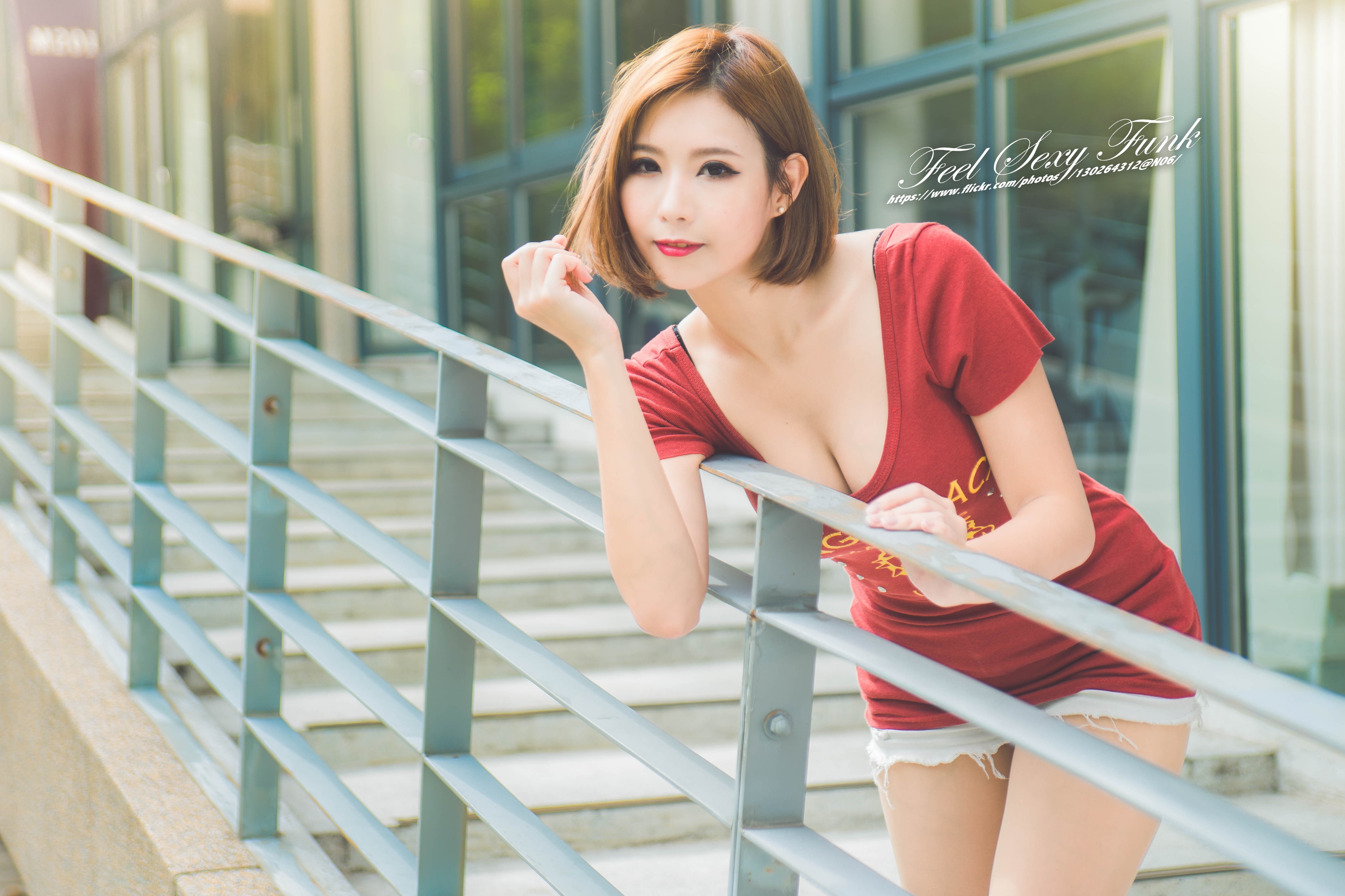 beauty, young adult, contemplation, three quarter length, outdoors, looking at viewer, portrait, fashion, red dress, adult, 5K, real people, beautiful woman, HD Wallpaper