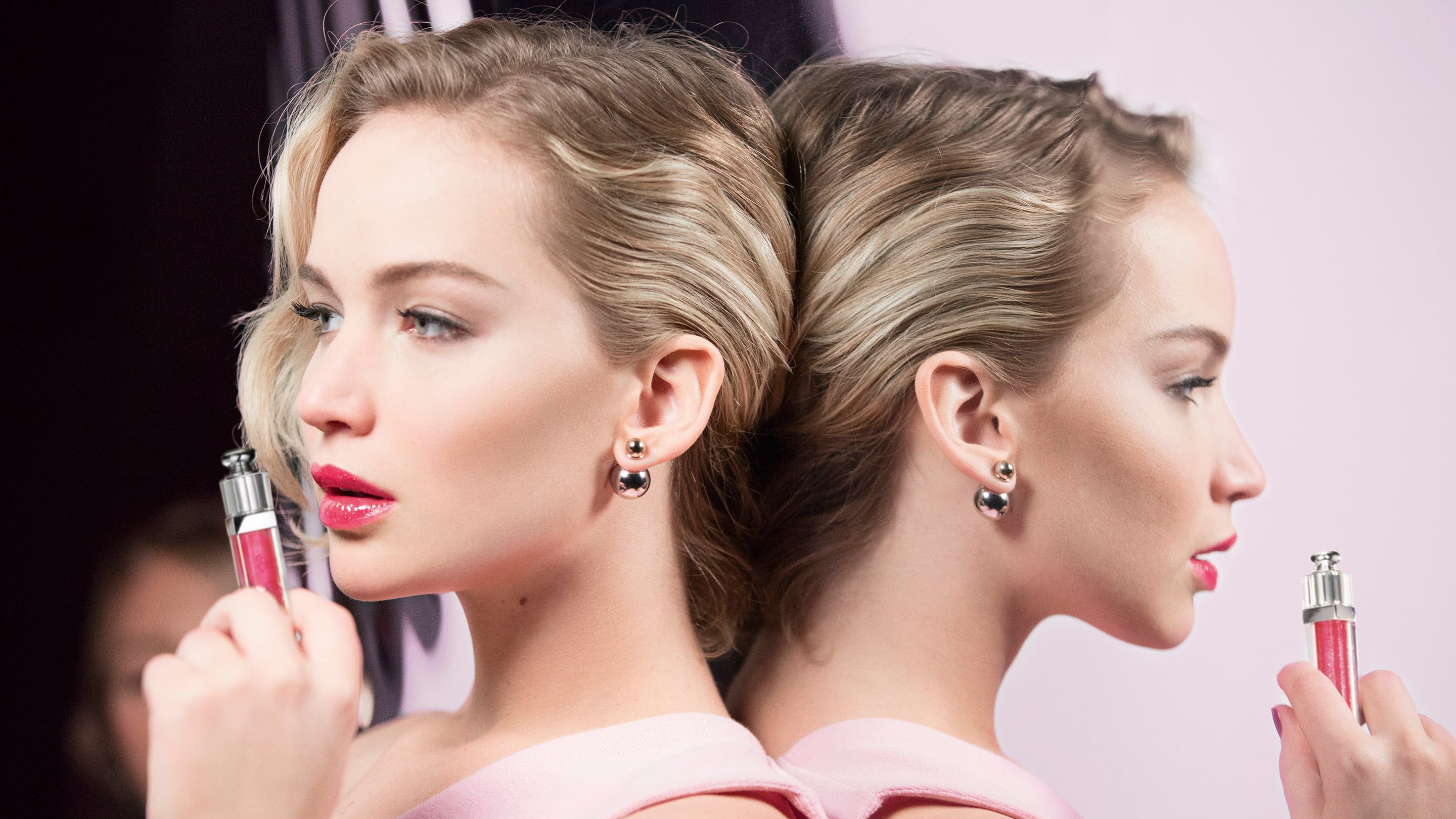Ultra Gloss, Jennifer Lawrence, 2K, Dior Addict, Ad campaign, HD Wallpaper
