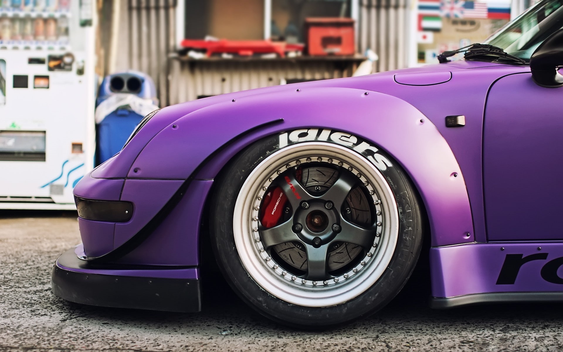 Rotana, RWB, porsche, Purple, Rauh Welt, car, 1080P, HD Wallpaper