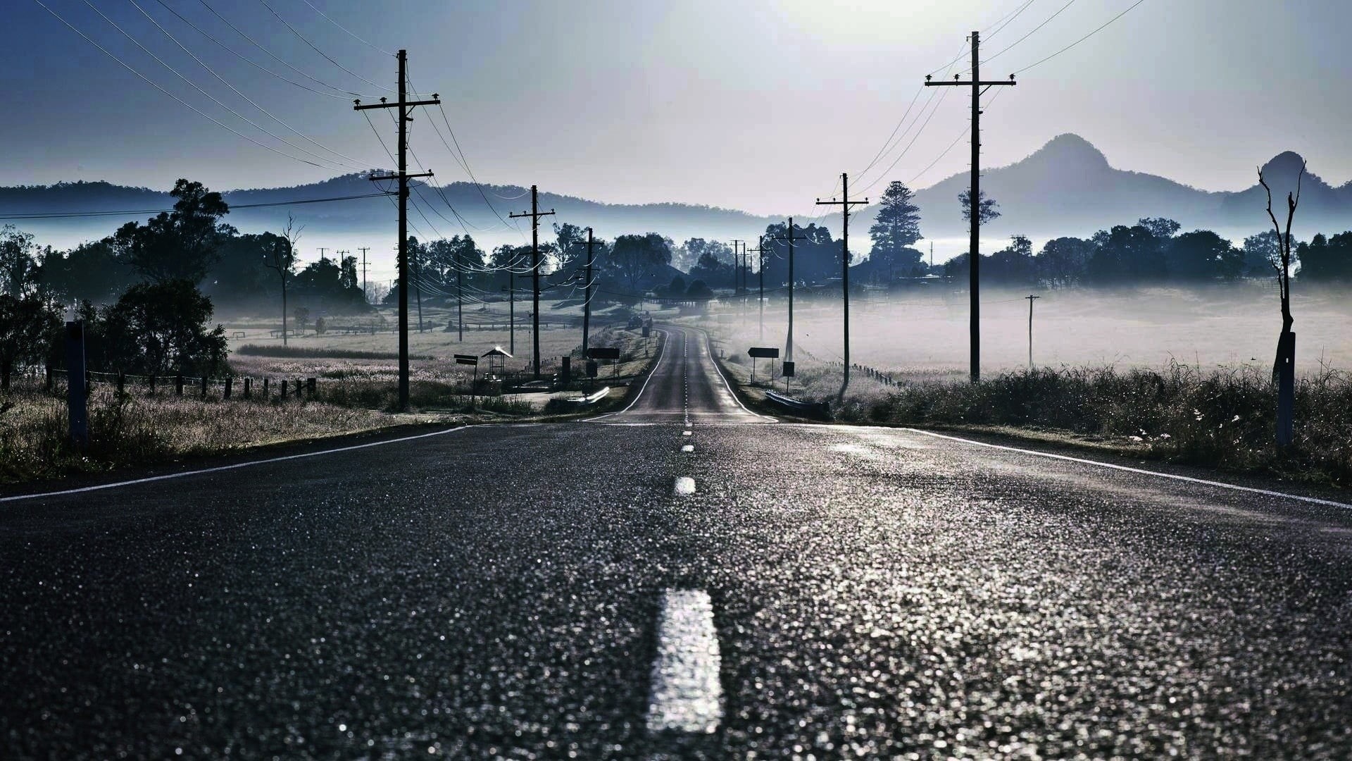 outdoors, sunlight, road marking, nature, connection, non-Urban Scene, electrical equipment, symbol, direction, beauty In Nature, summer, road markings, HD Wallpaper