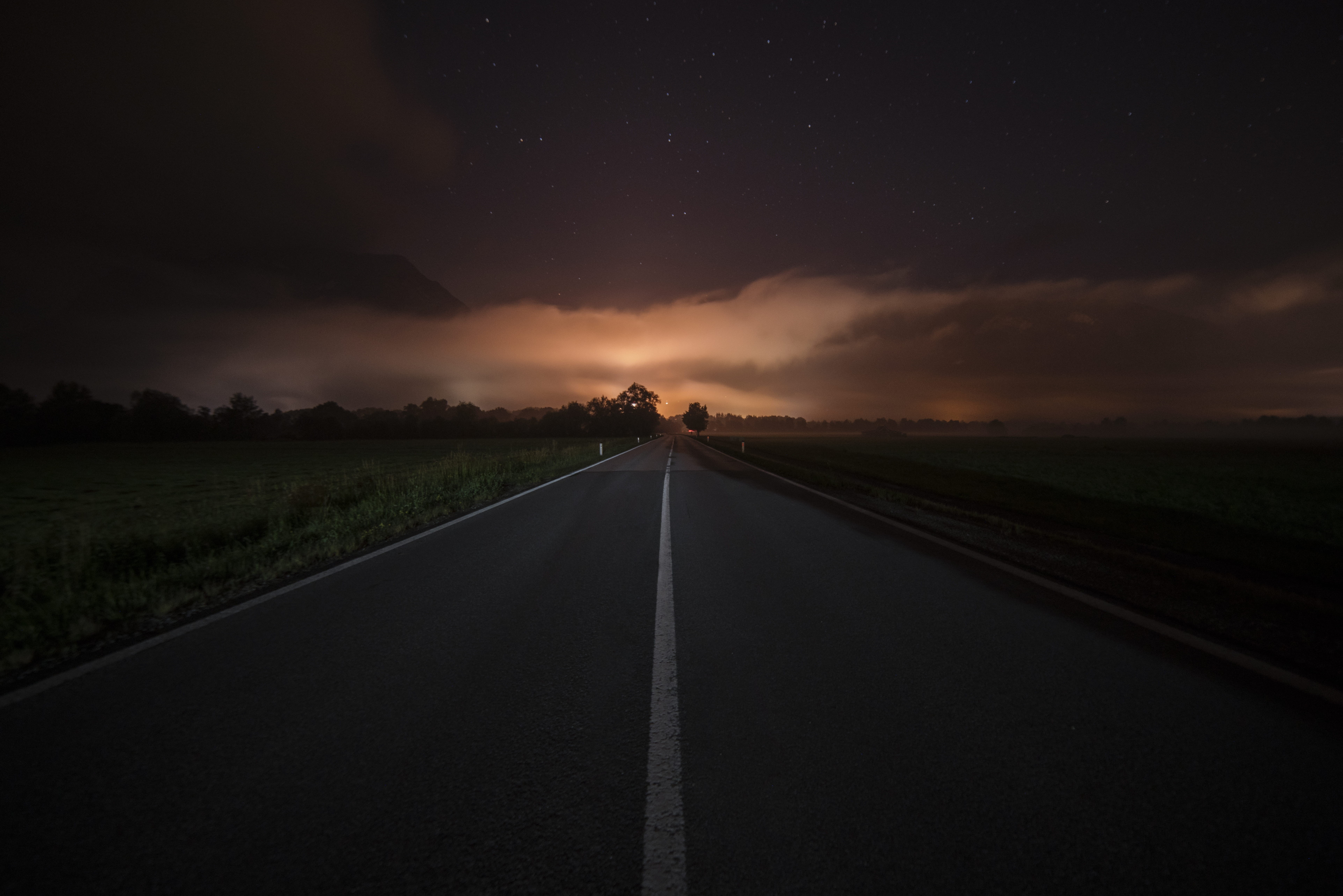 dividing line, landscape, symbol, cloudscape, concrete road, street, tranquil scene, scenics - nature, gray, horizon, scenics, journey, cloud - Sky, grey, HD Wallpaper