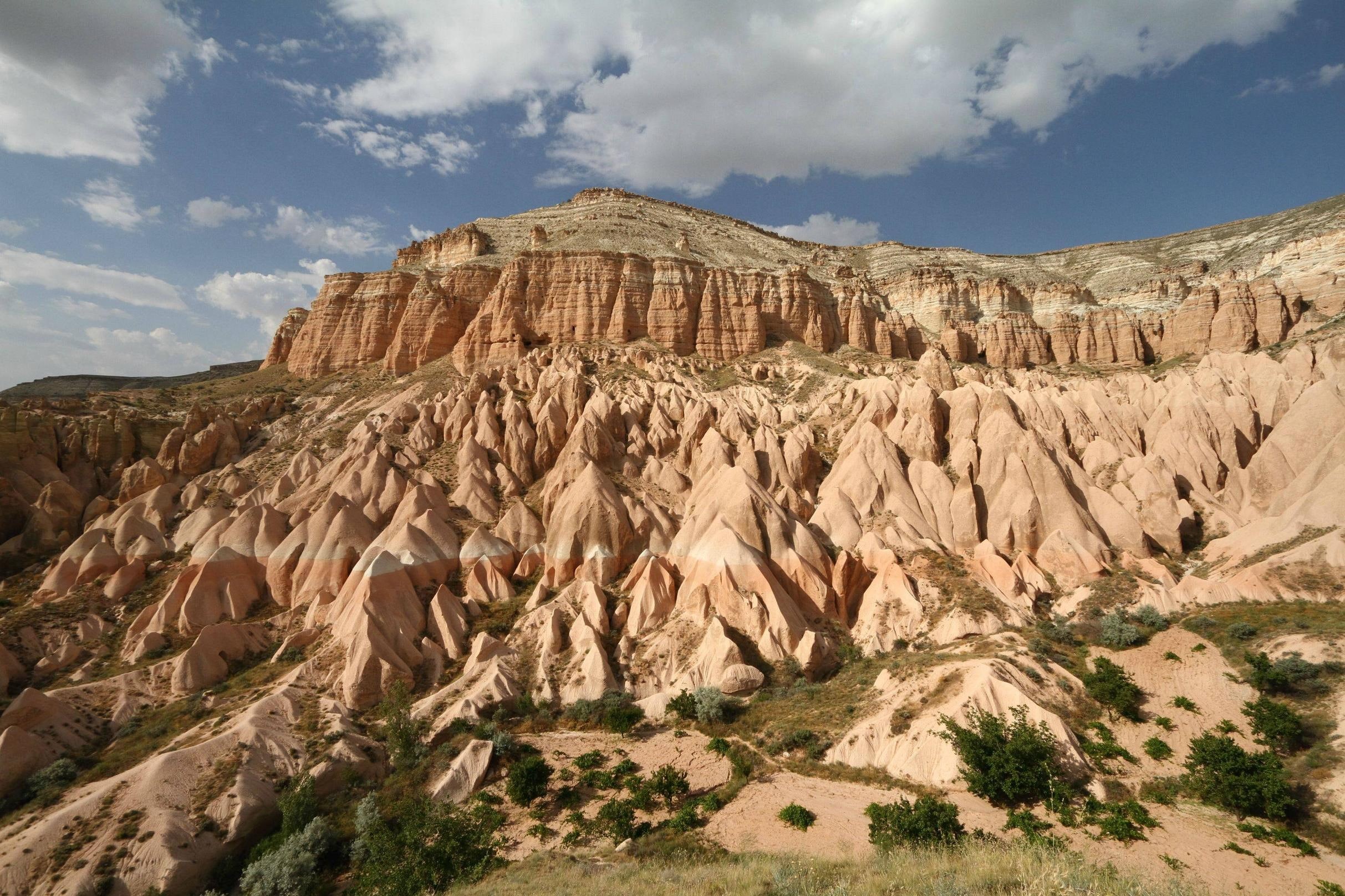 aktepe, cool, mount, mountains, clouds, nature, cappadocia, 1080P, turkey, nature and landscapes, HD Wallpaper